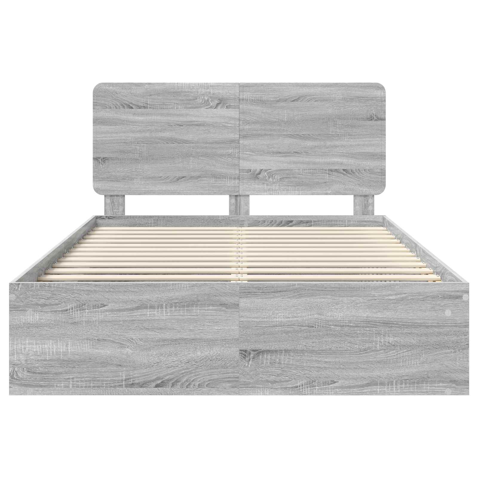 Bedframe Grijs Sonoma 140 x 200 cm Massief grenenhout is nu te koop bij PeponiXL, paradijselijk wonen!