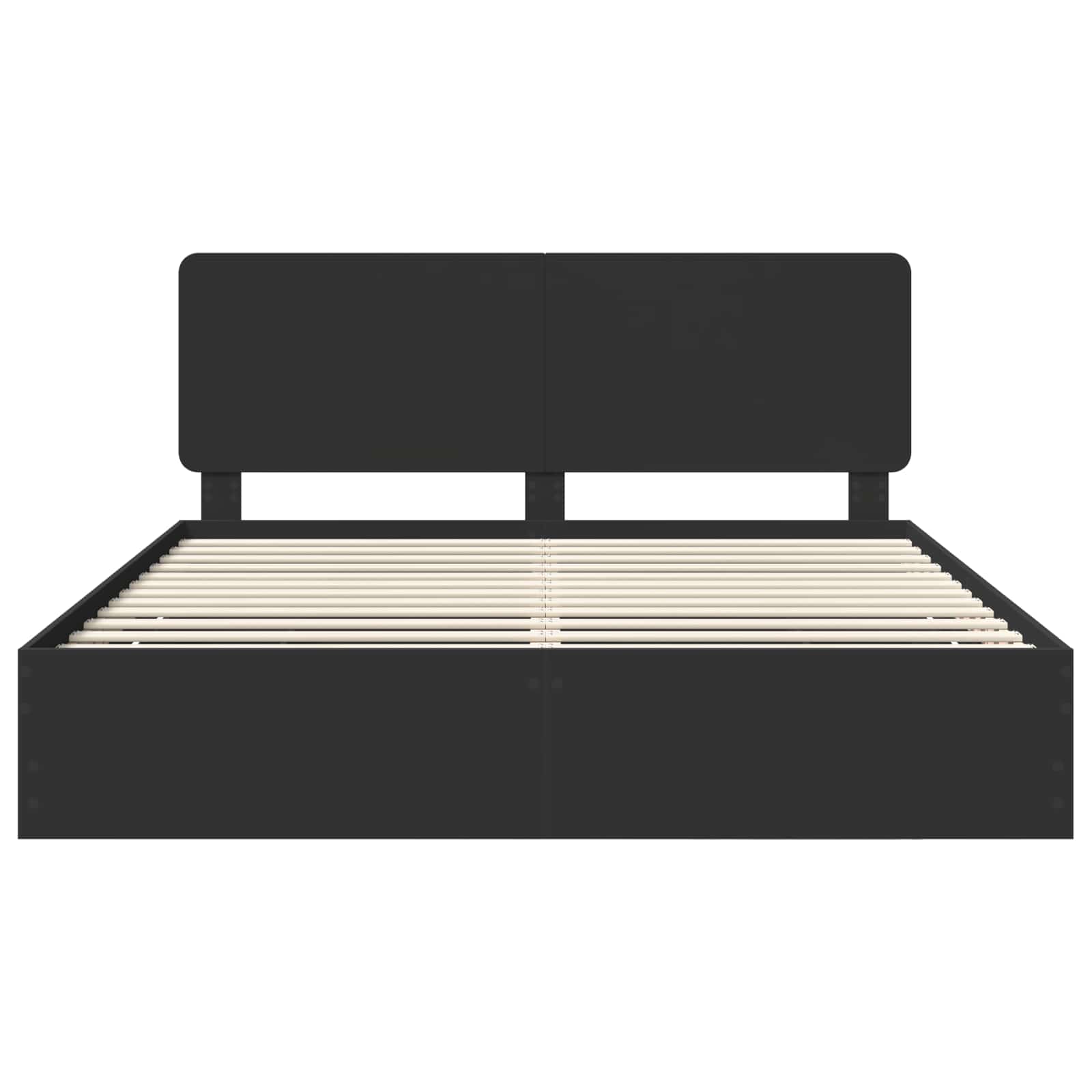 Bedframe met lade met opslag Zwart 200 x 200 cm Ingenieurshout is nu te koop bij PeponiXL, paradijselijk wonen!