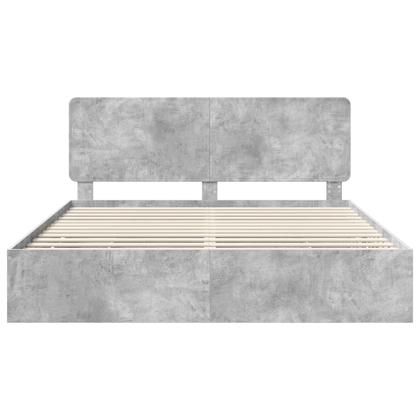Bedframe met lade Beton Grijs 200 x 200 cm Ingenieurshout is nu te koop bij PeponiXL, paradijselijk wonen!