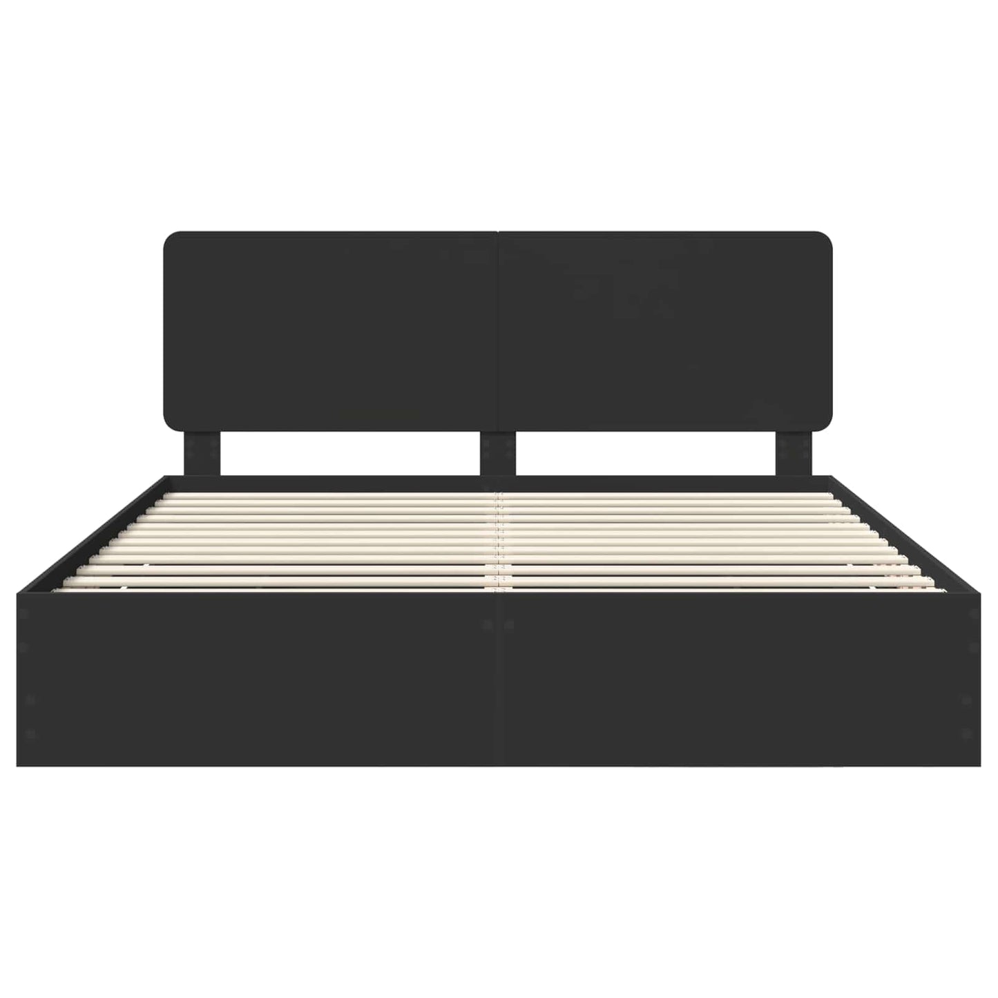 Bedframe met lade met opslag Zwart 180 x 200 cm Ingenieurshout is nu te koop bij PeponiXL, paradijselijk wonen!