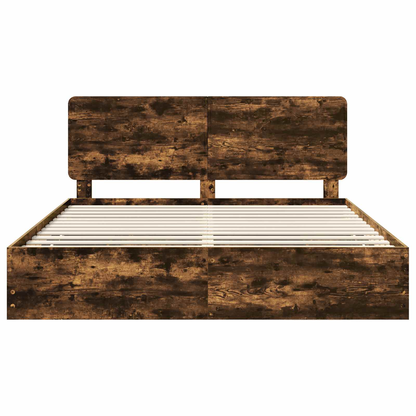Bedframe met lade Gerookt eiken 180 x 200 cm Ingenieurshout is nu te koop bij PeponiXL, paradijselijk wonen!