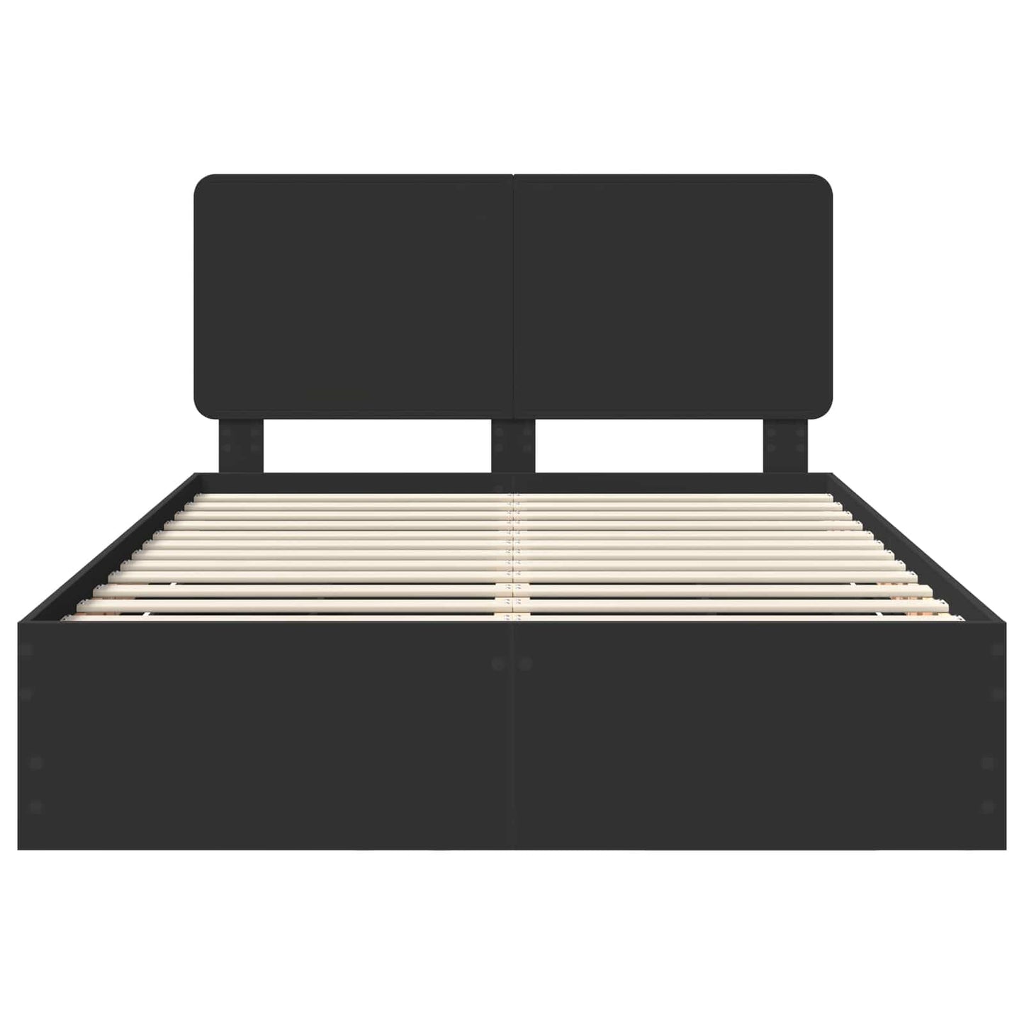 Bedframe met lade met opslag Zwart 160 x 200 cm Ingenieurshout is nu te koop bij PeponiXL, paradijselijk wonen!