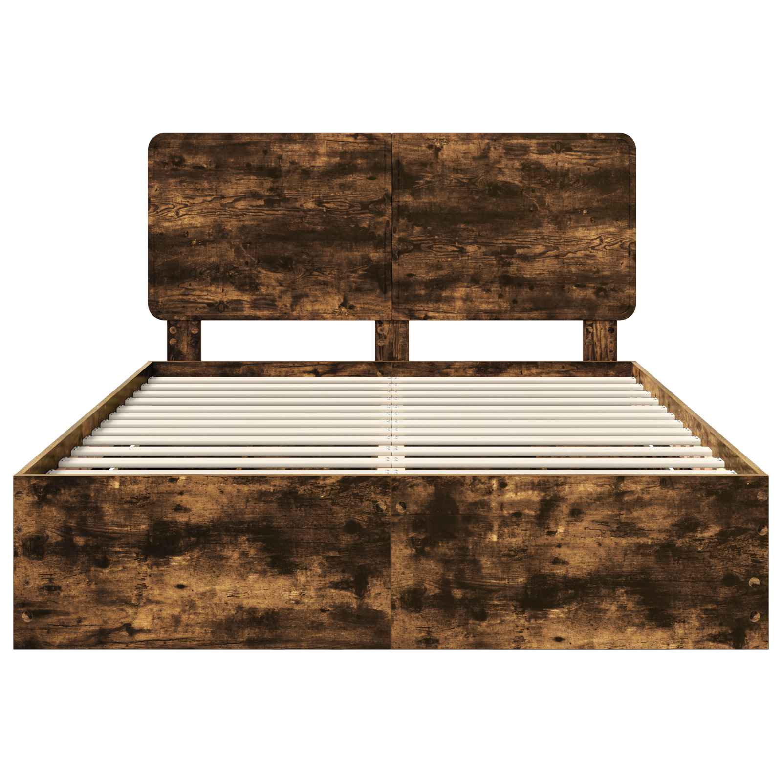 Bedframe met lade Gerookt eiken 160 x 200 cm Ingenieurshout is nu te koop bij PeponiXL, paradijselijk wonen!