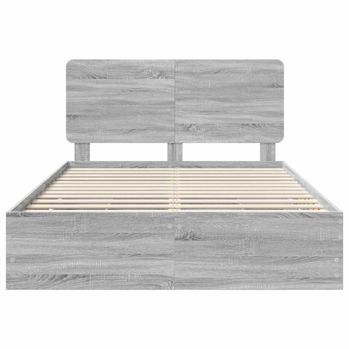 Bedframe met lade Grijs Sonoma 160 x 200 cm Ingenieurshout is nu te koop bij PeponiXL, paradijselijk wonen!