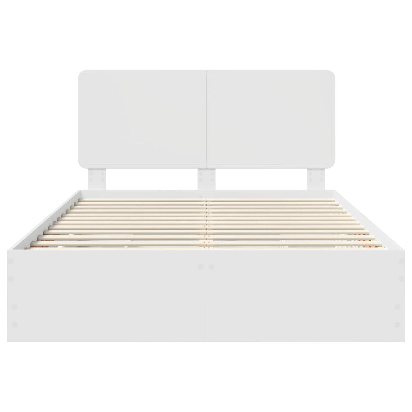 Bedframe met lade met opslag Wit 140 x 190 cm Ingenieurshout is nu te koop bij PeponiXL, paradijselijk wonen!