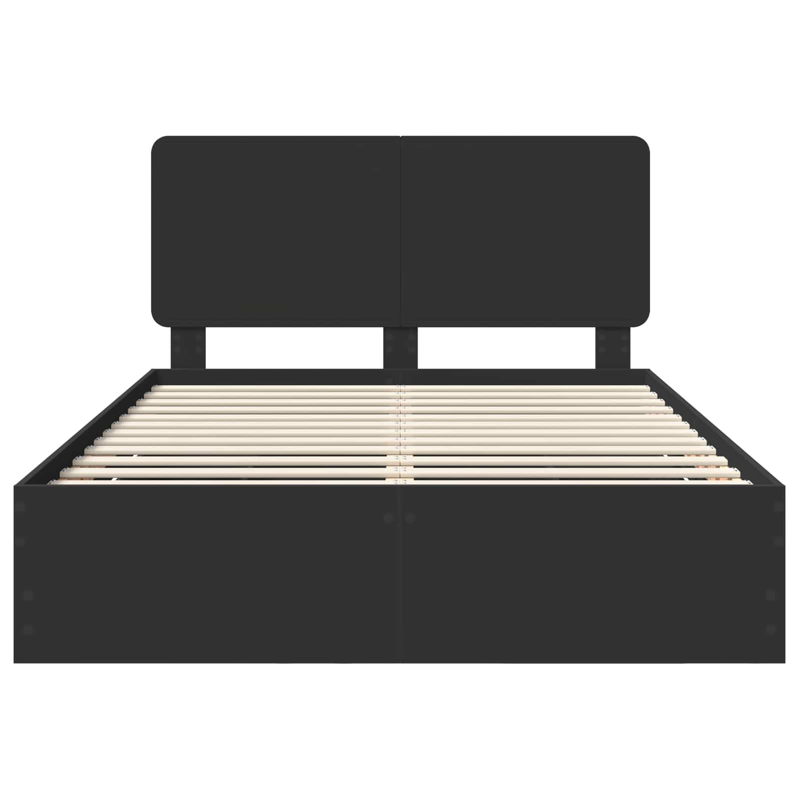 Bedframe met lade met opslag Zwart 140 x 190 cm Ingenieurshout is nu te koop bij PeponiXL, paradijselijk wonen!