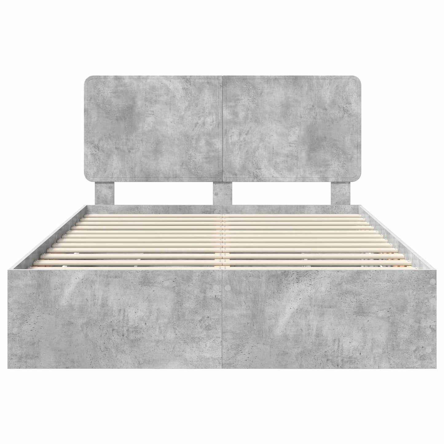 Bedframe met lade Beton Grijs 140 x 190 cm Ingenieurshout is nu te koop bij PeponiXL, paradijselijk wonen!