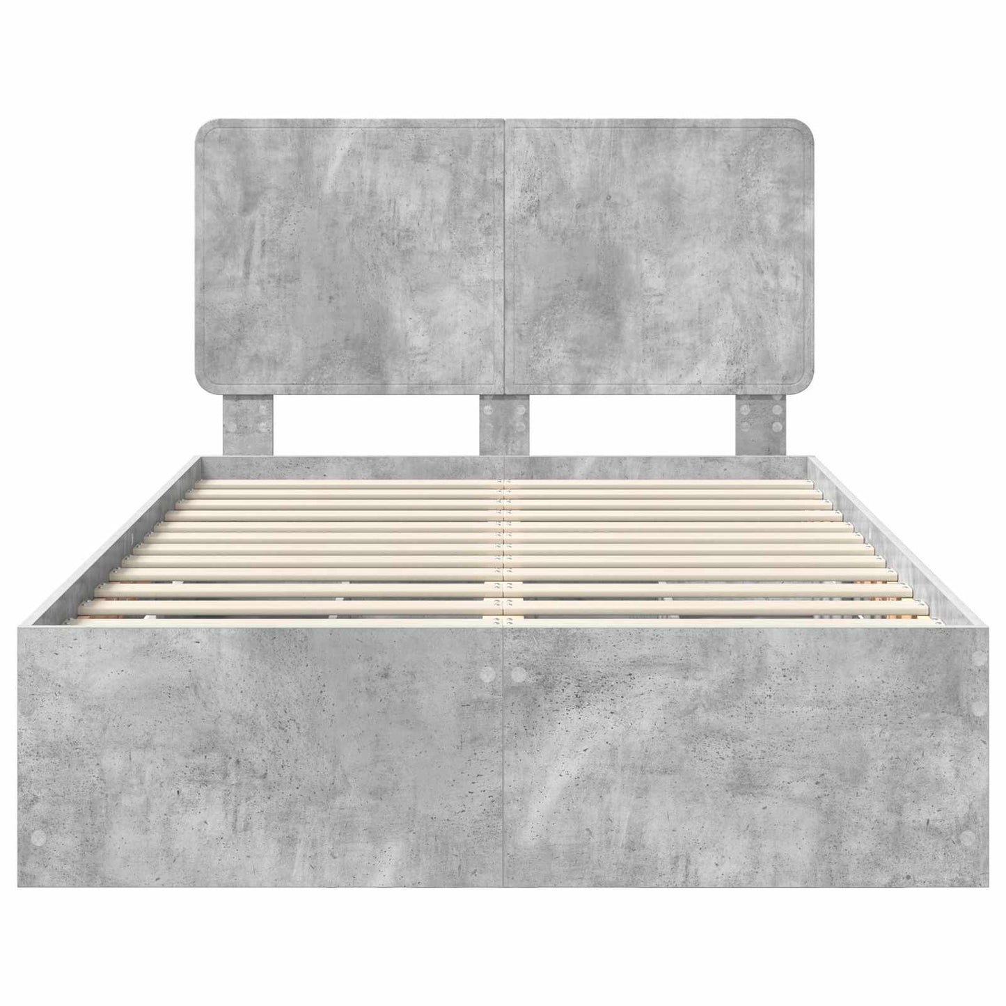 Bedframe met lade Beton Grijs 135 x 190 cm Ingenieurshout is nu te koop bij PeponiXL, paradijselijk wonen!