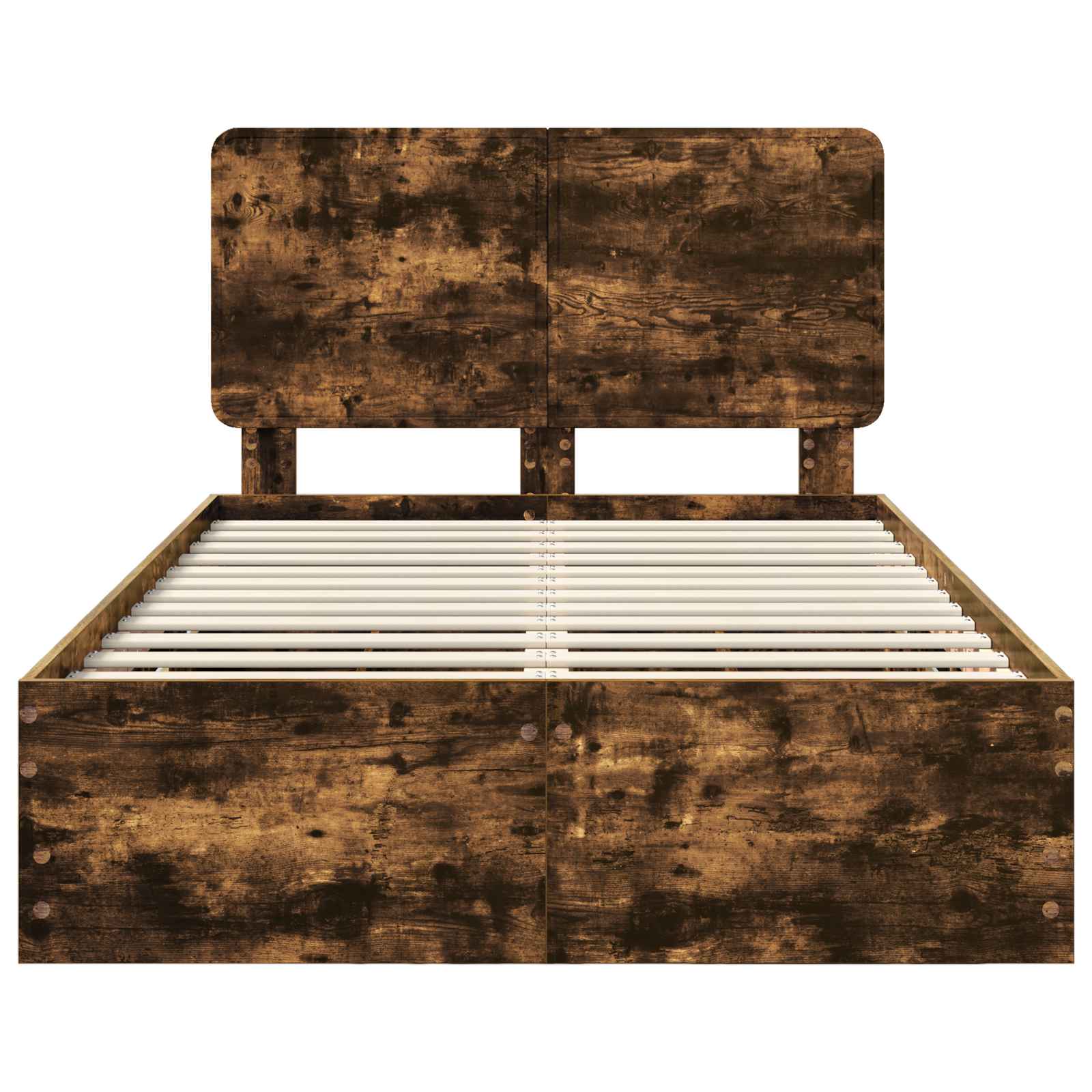 Bedframe met lade Gerookt eiken 120 x 200 cm Ingenieurshout is nu te koop bij PeponiXL, paradijselijk wonen!