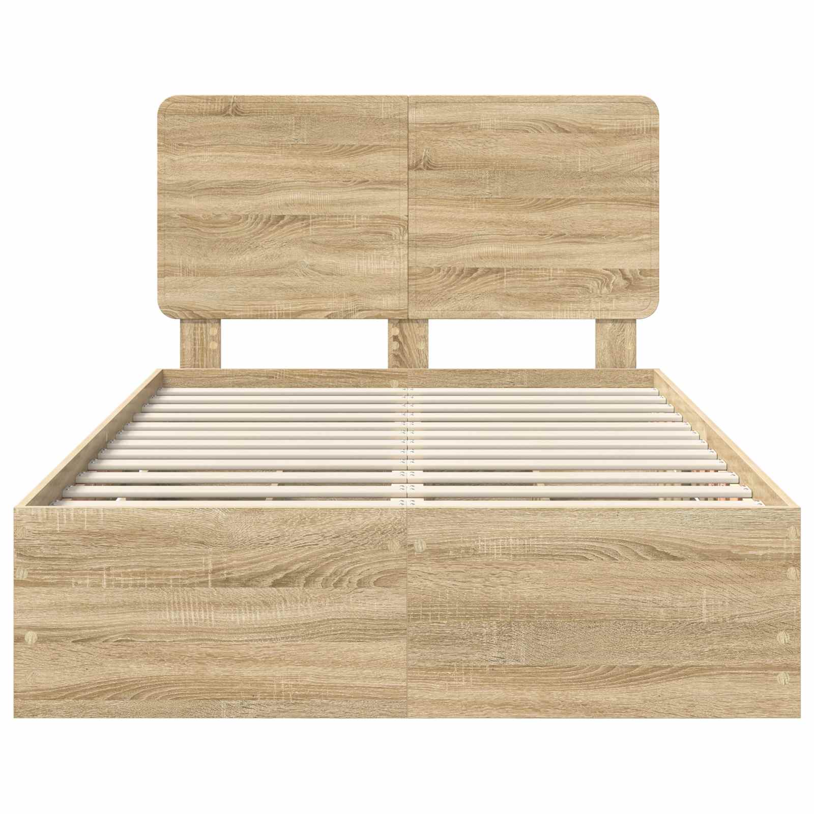 Bedframe met lade Sonoma Eiken 120 x 190 cm Ingenieurshout is nu te koop bij PeponiXL, paradijselijk wonen!