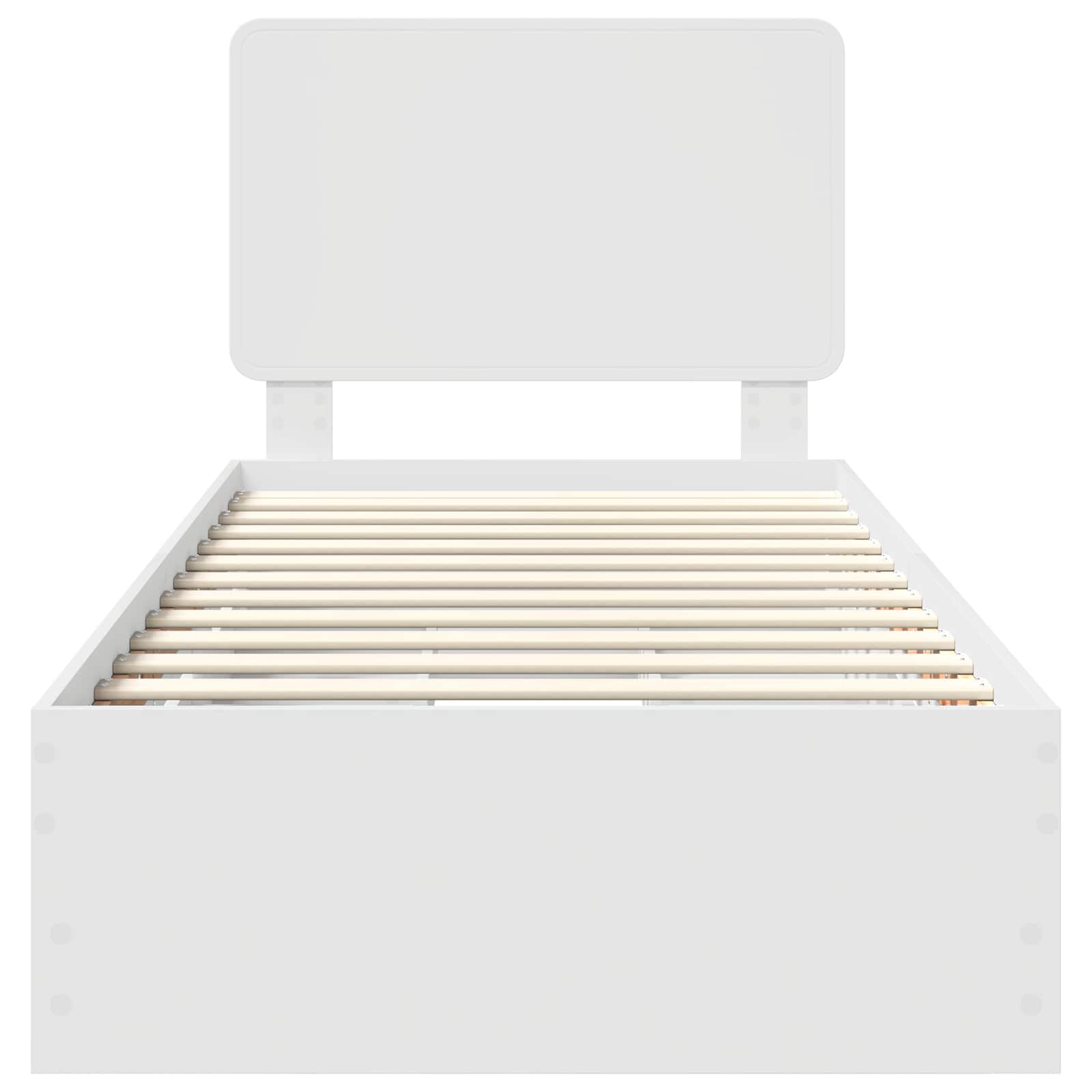 Bedframe met lade met opslag Wit 100 x 200 cm Ingenieurshout is nu te koop bij PeponiXL, paradijselijk wonen!