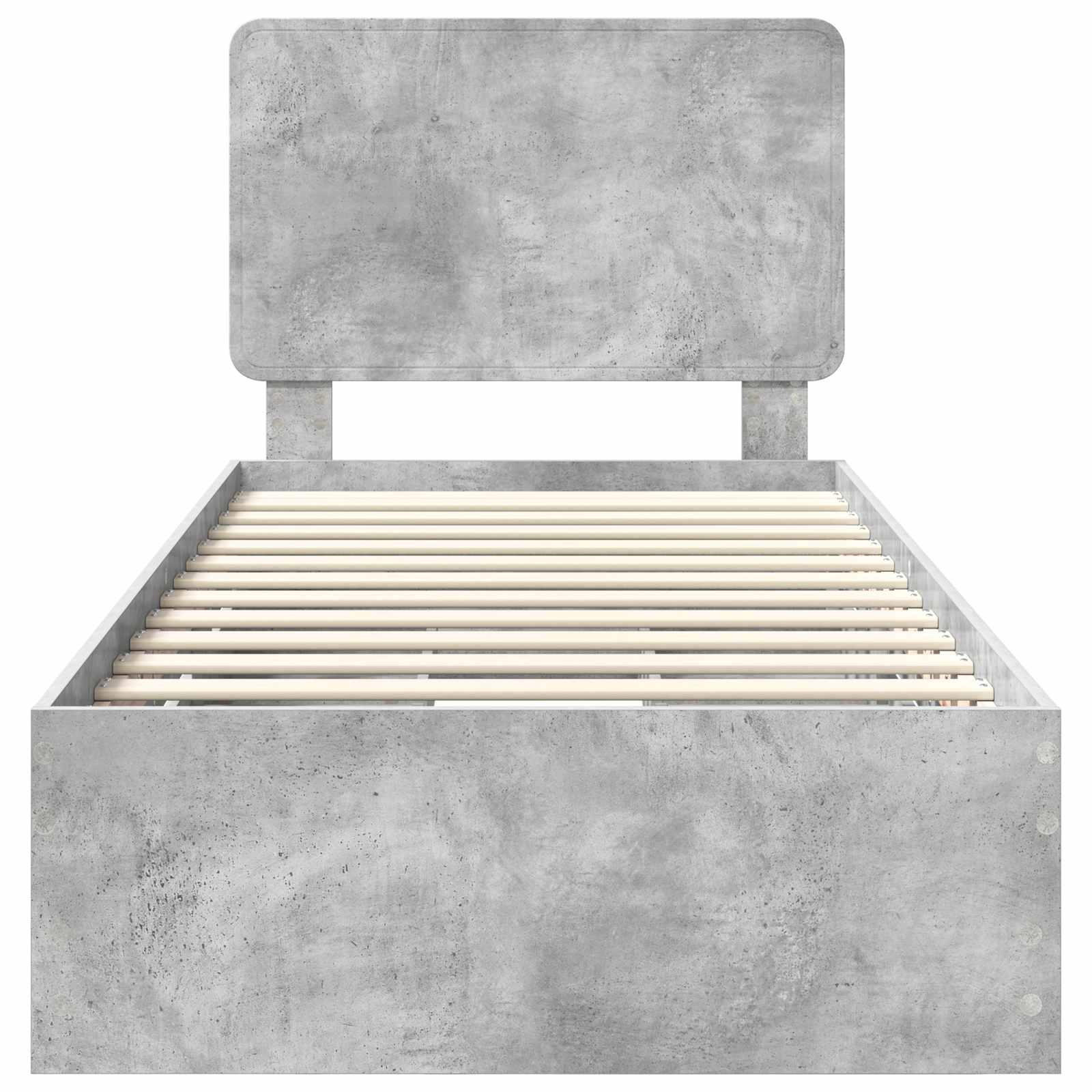 Bedframe met lade Beton Grijs 90 x 200 cm Ingenieurshout is nu te koop bij PeponiXL, paradijselijk wonen!