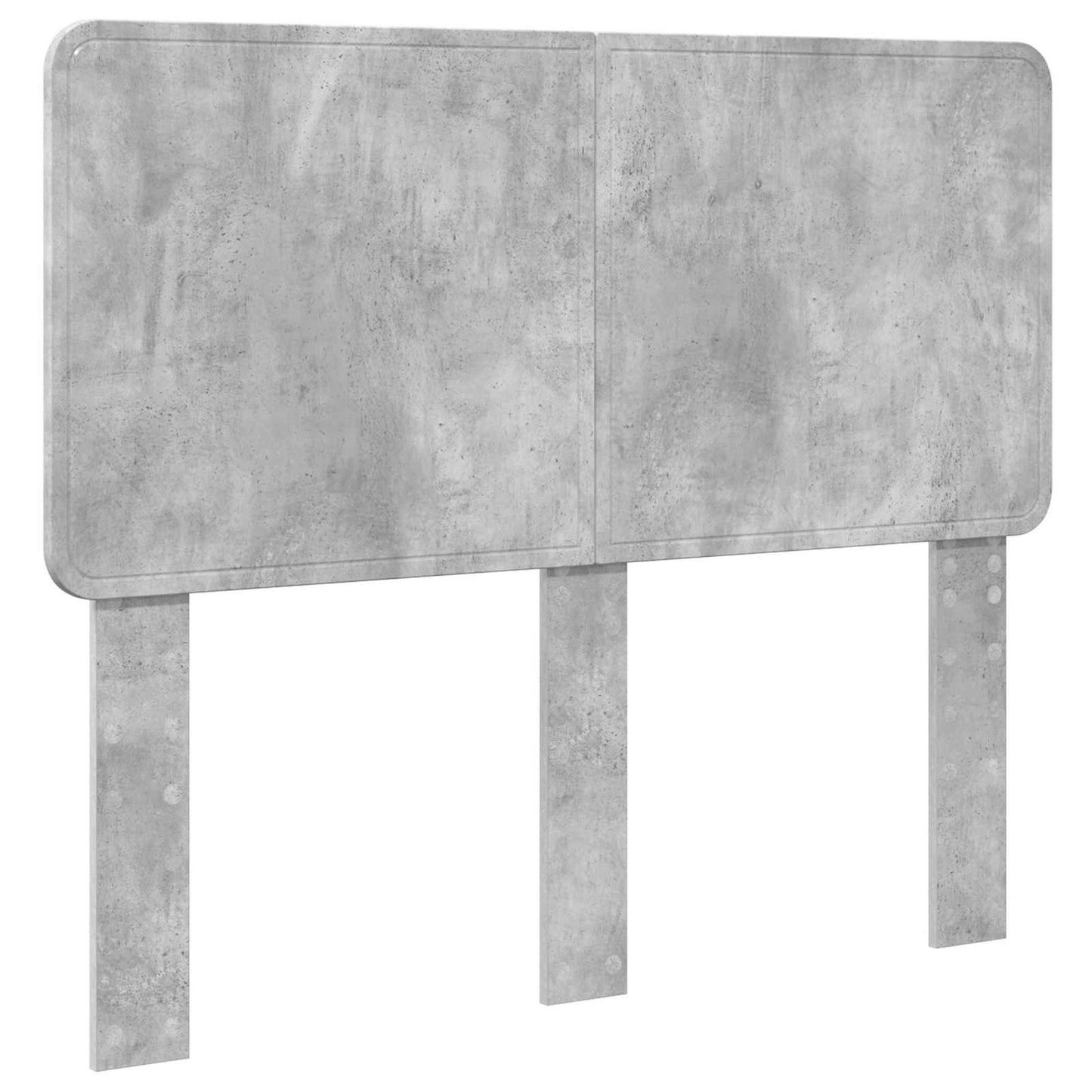 Opslag bed met hoofdeinde Beton Grijs 135 x 190 cm Bewerkt hout is nu te koop bij PeponiXL, paradijselijk wonen!