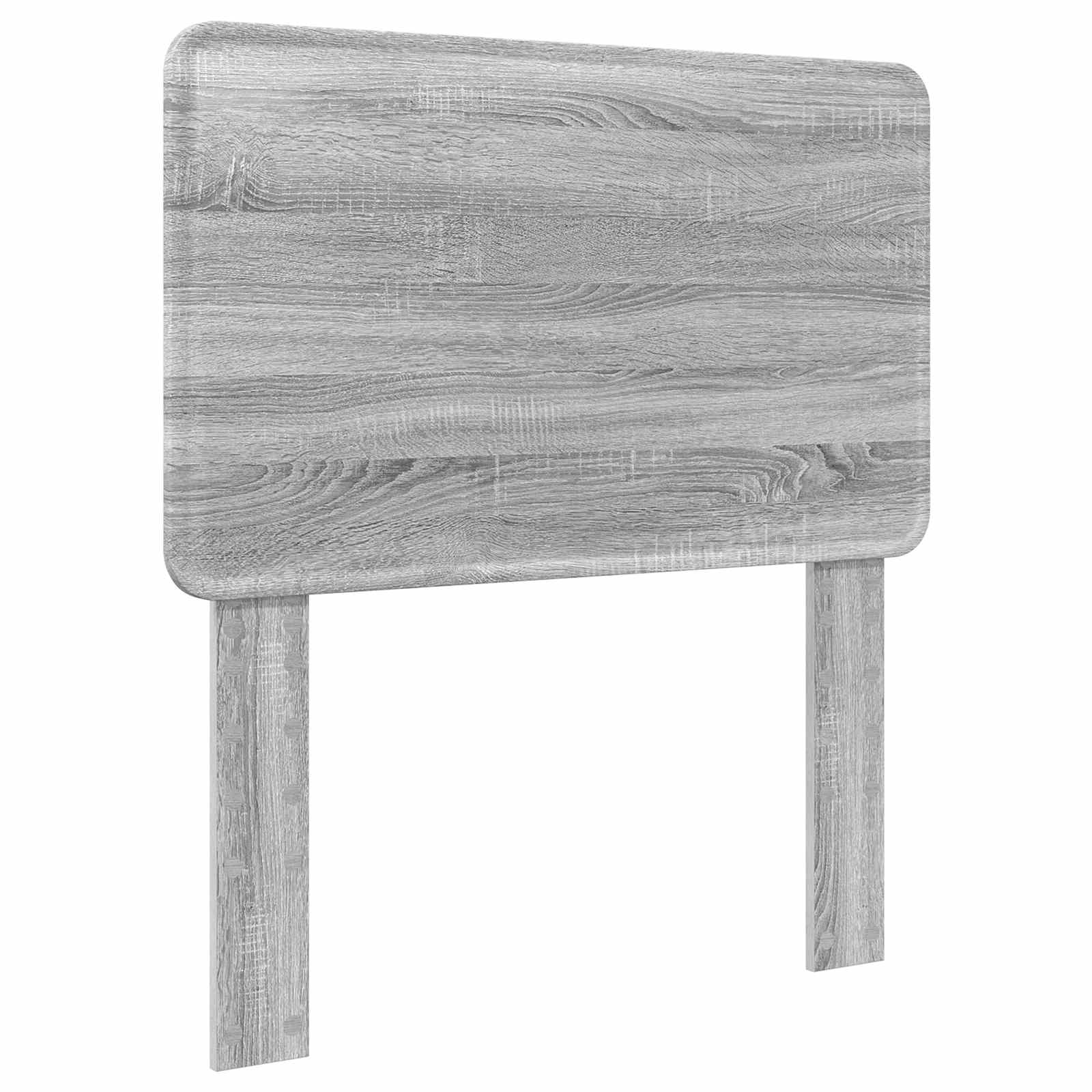 Bedframe met hoofdeinde Grijs Sonoma 75 x 190 cm Bewerkt hout is nu te koop bij PeponiXL, paradijselijk wonen!