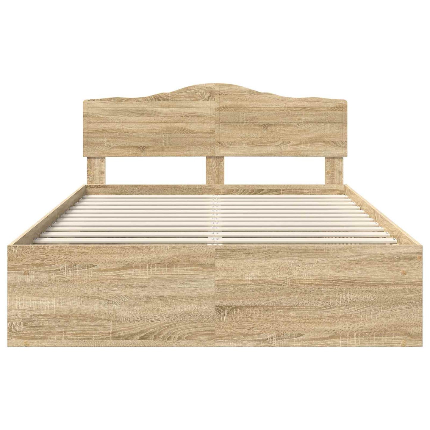 Bedframe met hoofdeinde Sonoma 160 x 200 cm Massief grenenhout is nu te koop bij PeponiXL, paradijselijk wonen!