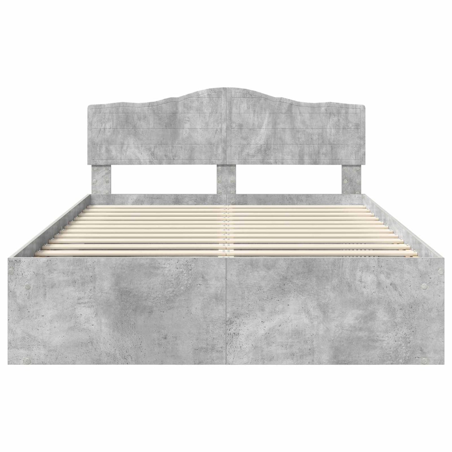 Bedframe Concerte Grijs 150 x 200 cm Massief grenenhout is nu te koop bij PeponiXL, paradijselijk wonen!