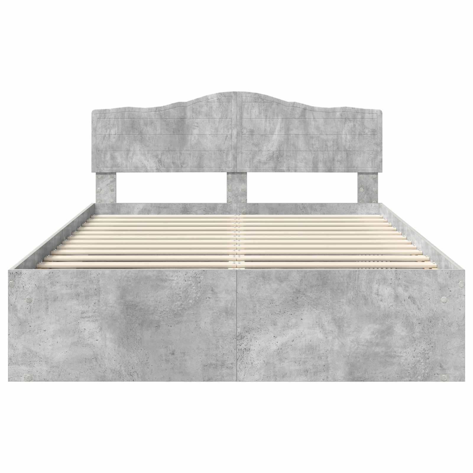 Bedframe Concerte Grijs 150 x 200 cm Massief grenenhout is nu te koop bij PeponiXL, paradijselijk wonen!