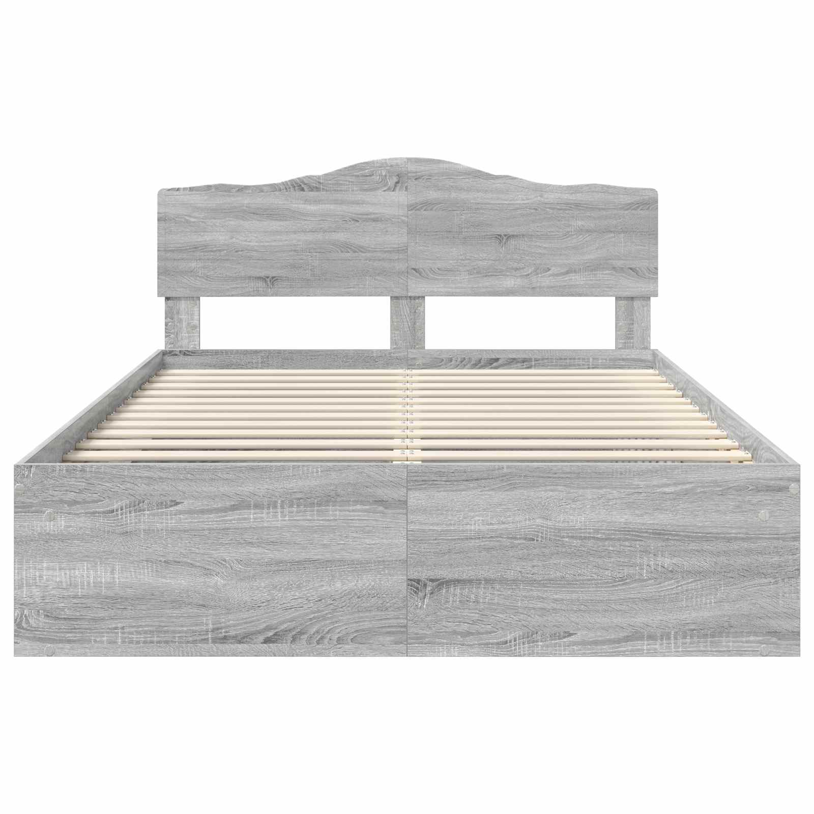 Bedframe Grijs Sonoma 140 x 190 cm Massief grenenhout is nu te koop bij PeponiXL, paradijselijk wonen!
