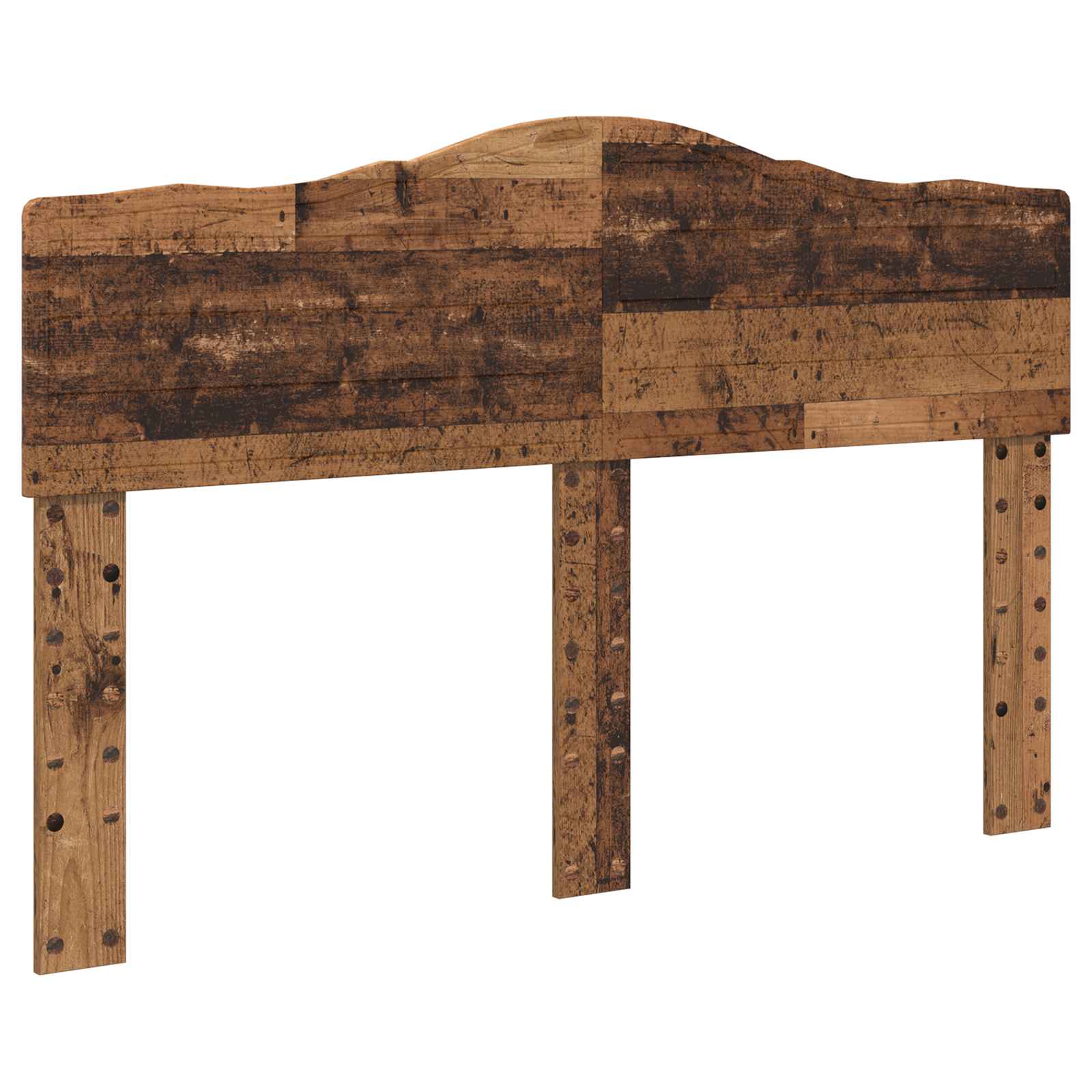 Bedframe met hoofdeinde Oudhout 140 x 190 cm Massief grenenhout is nu te koop bij PeponiXL, paradijselijk wonen!