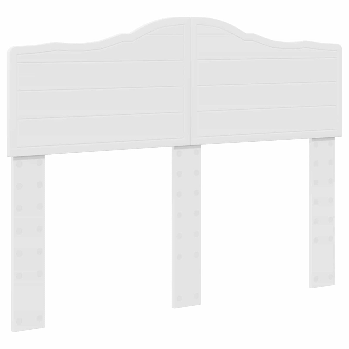 Bedframe met hoofdeinde Wit 120 x 190 cm Massief grenenhout is nu te koop bij PeponiXL, paradijselijk wonen!