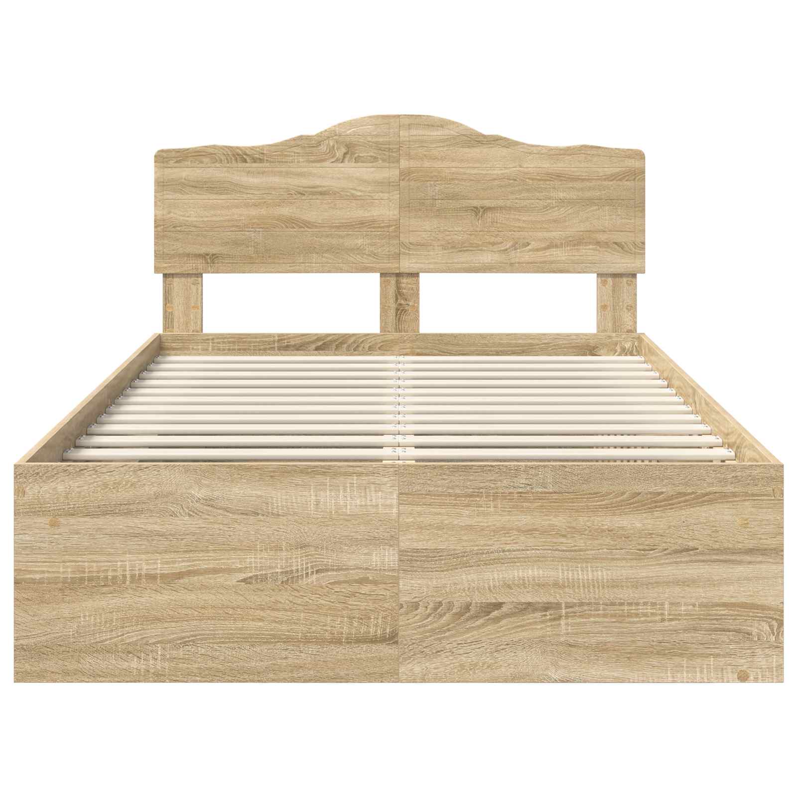 Bedframe met hoofdeinde Sonoma 120 x 190 cm Massief grenenhout is nu te koop bij PeponiXL, paradijselijk wonen!