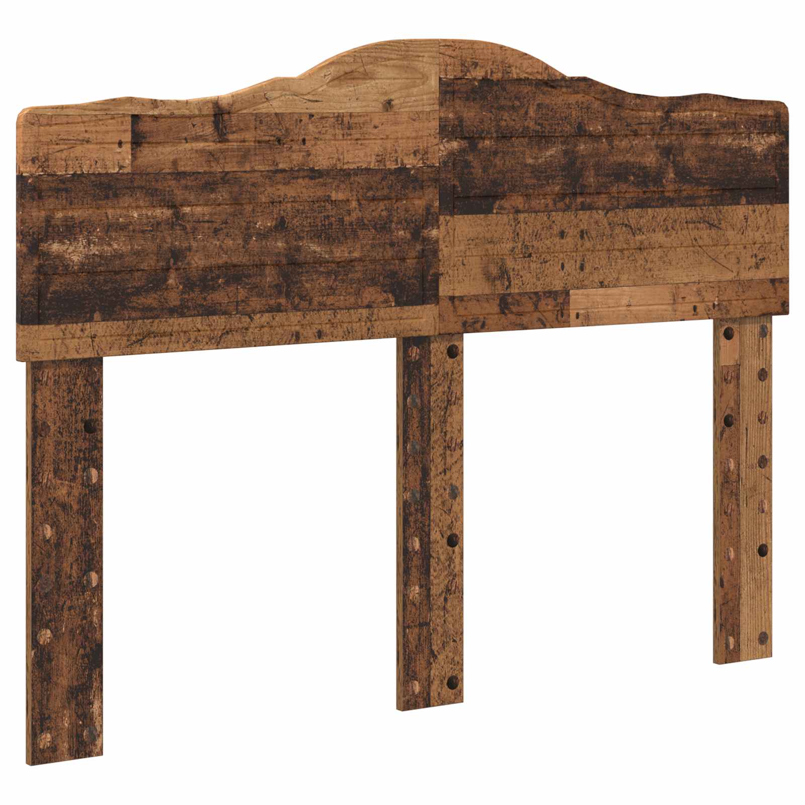 Bedframe met hoofdeinde Oudhout 120 x 190 cm Massief grenenhout is nu te koop bij PeponiXL, paradijselijk wonen!