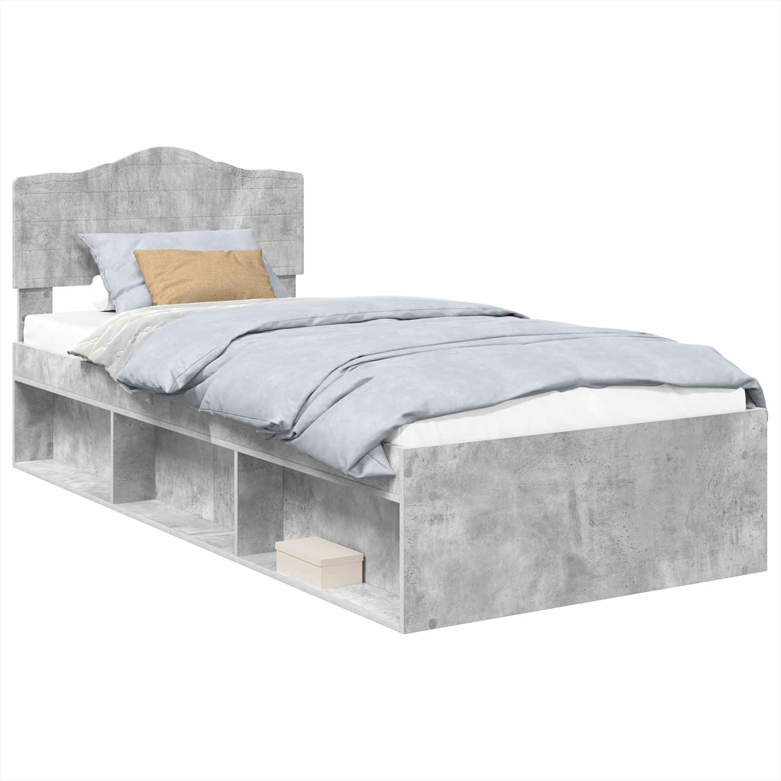 Bedframe Concerte Grijs 100 x 200 cm Massief grenenhout is nu te koop bij PeponiXL, paradijselijk wonen!