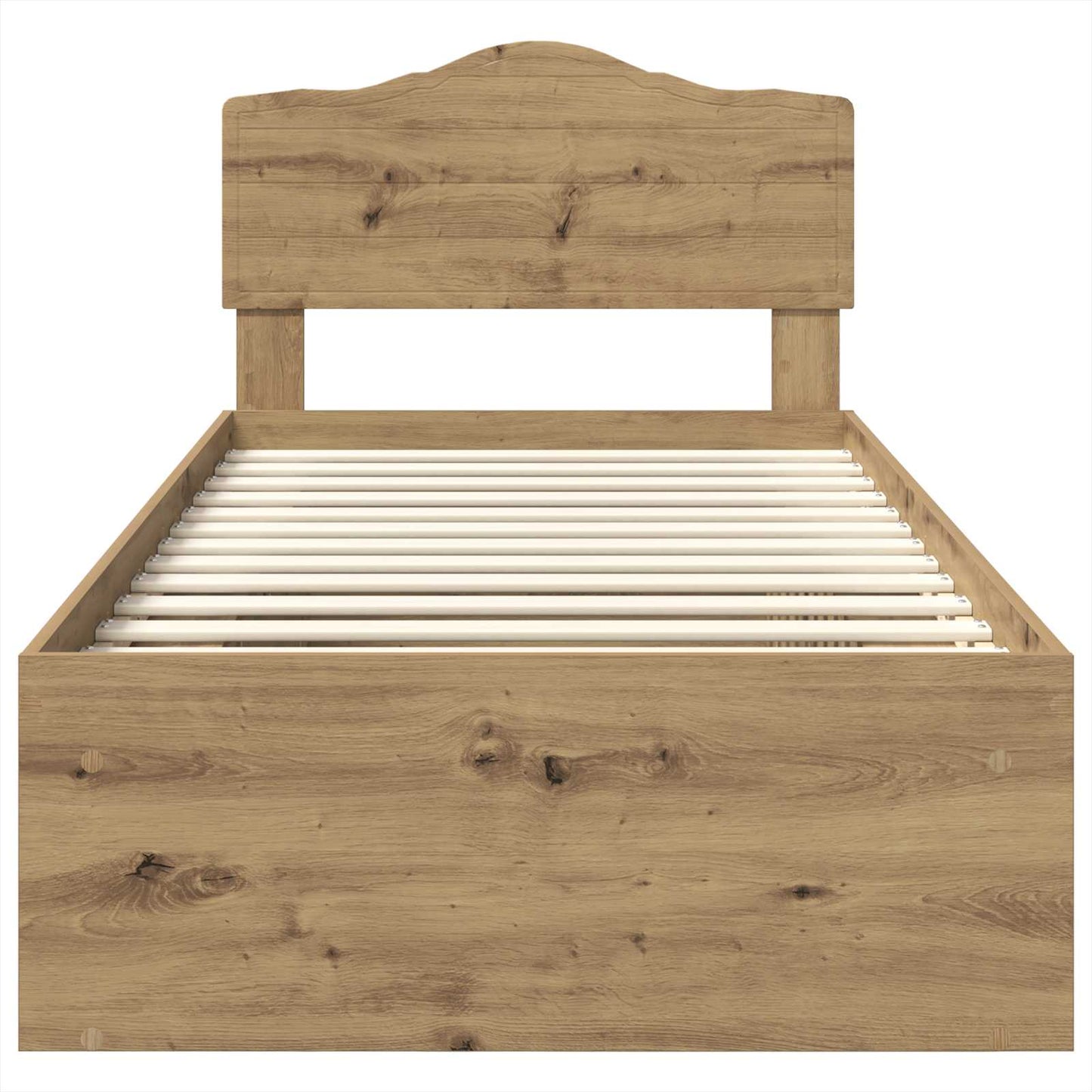 Bedframe Ambachtelijk eiken 100 x 200 cm Massief grenenhout is nu te koop bij PeponiXL, paradijselijk wonen!
