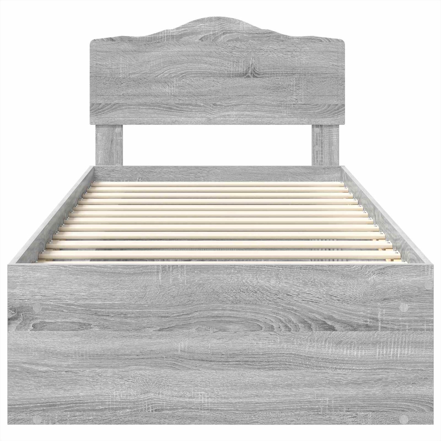 Bedframe Grijs Sonoma 90 x 200 cm Massief grenenhout is nu te koop bij PeponiXL, paradijselijk wonen!
