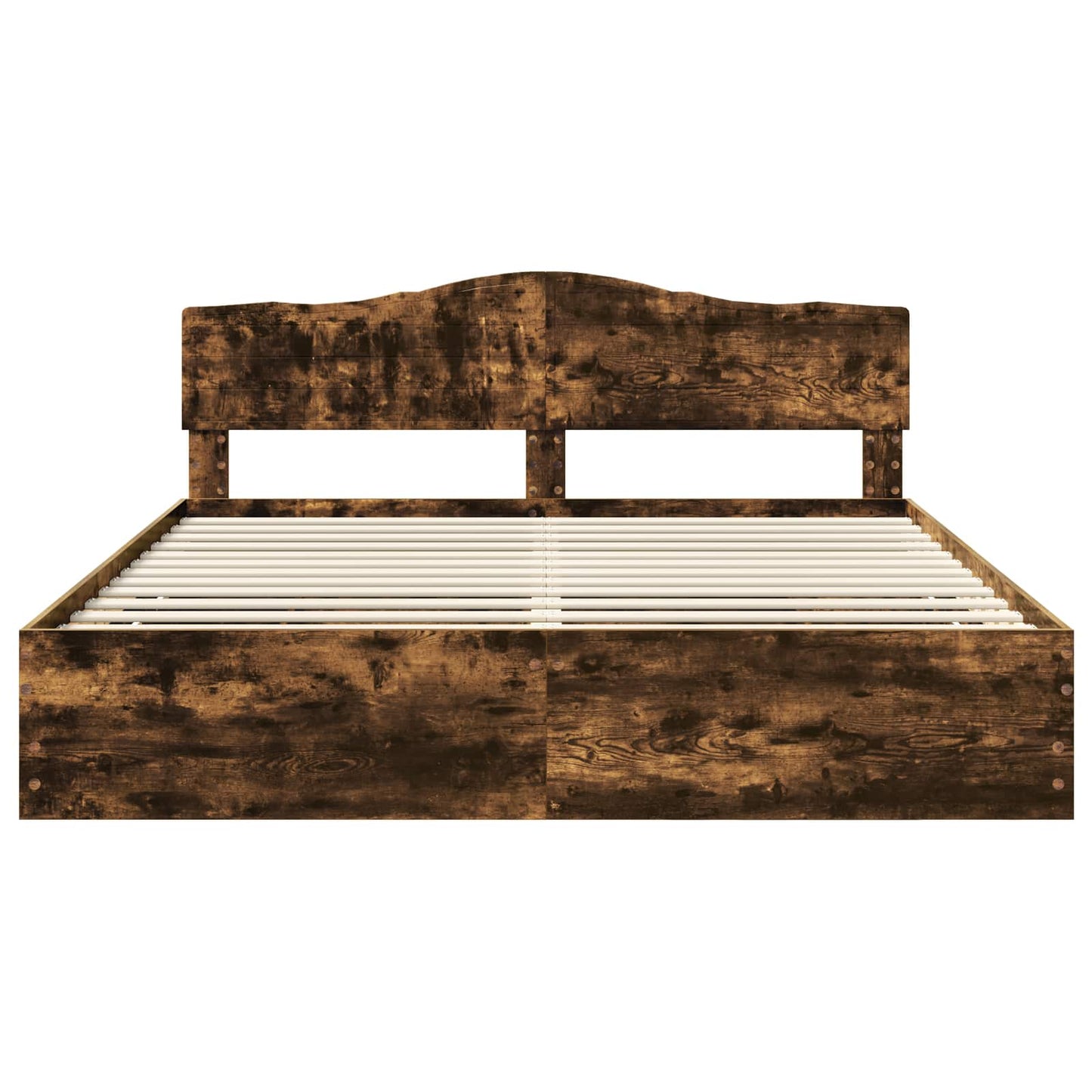 Bedframe met lade Gerookt eiken 180 x 200 cm Ingenieurshout is nu te koop bij PeponiXL, paradijselijk wonen!
