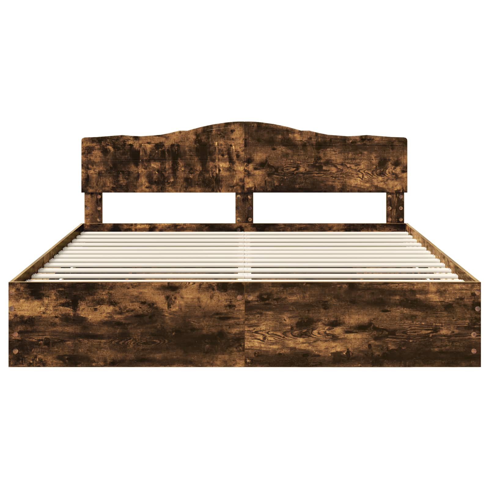 Bedframe met lade Gerookt eiken 180 x 200 cm Ingenieurshout is nu te koop bij PeponiXL, paradijselijk wonen!