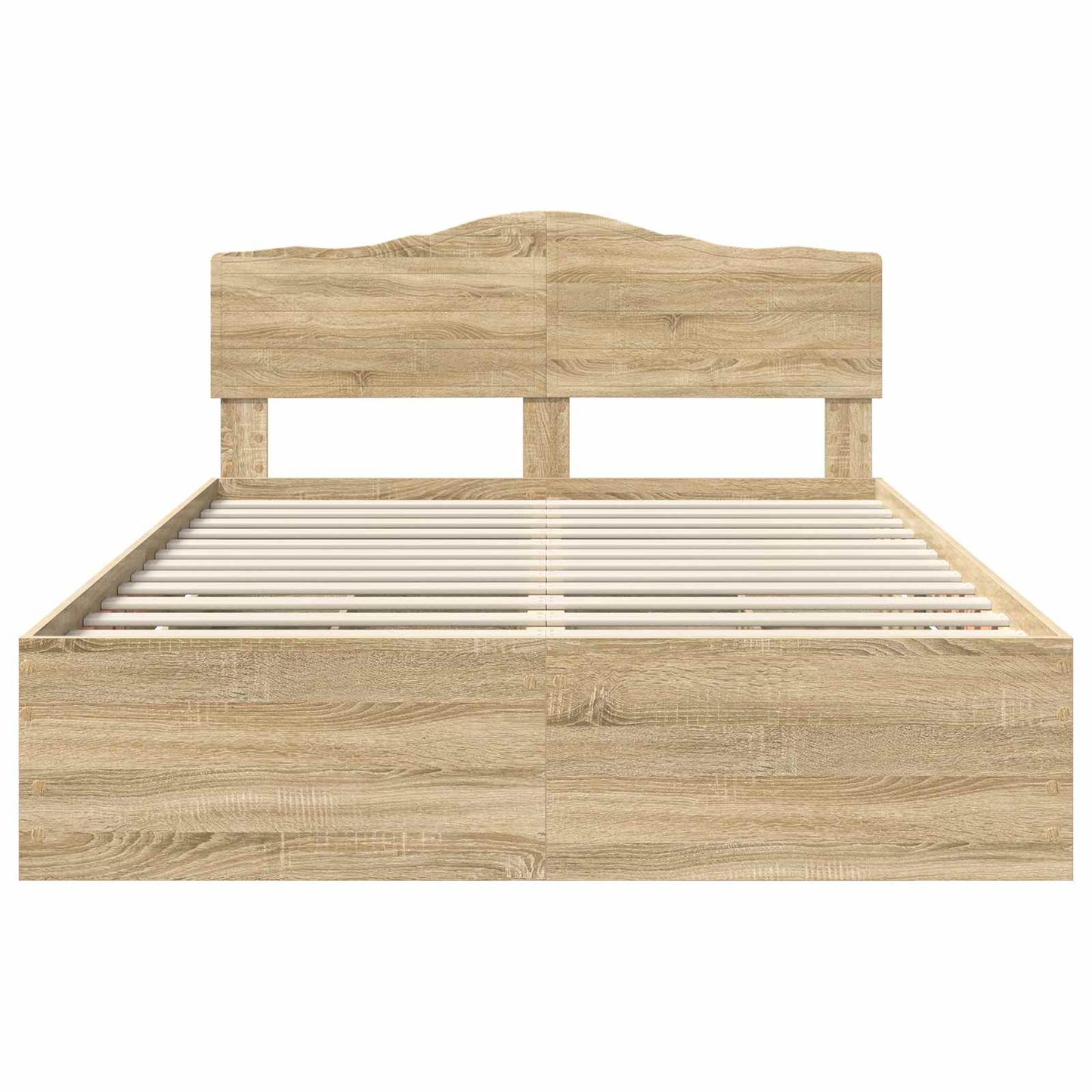 Bedframe met lade Sonoma Eiken 160 x 200 cm Ingenieurshout is nu te koop bij PeponiXL, paradijselijk wonen!