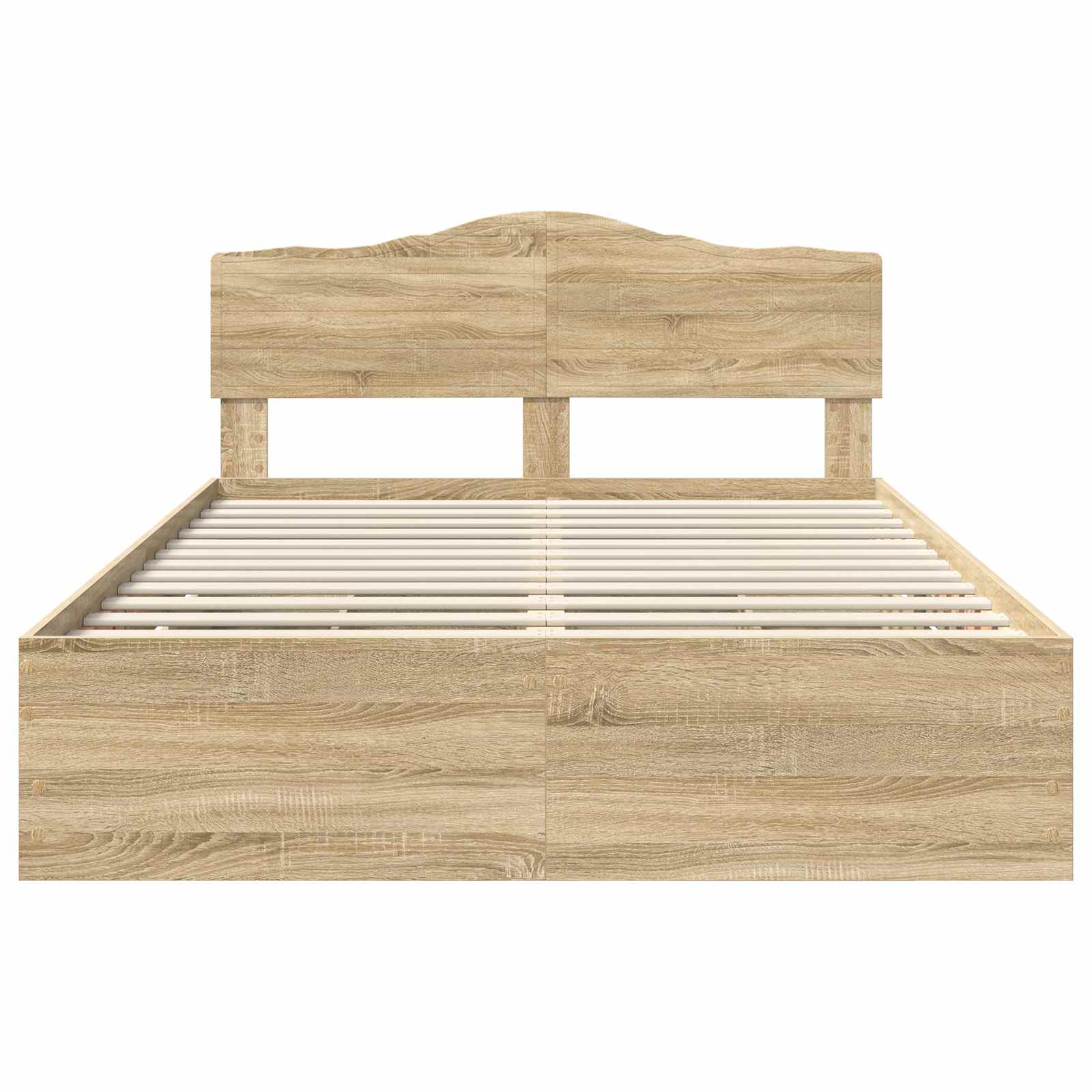 Bedframe met lade Sonoma Eiken 160 x 200 cm Ingenieurshout is nu te koop bij PeponiXL, paradijselijk wonen!
