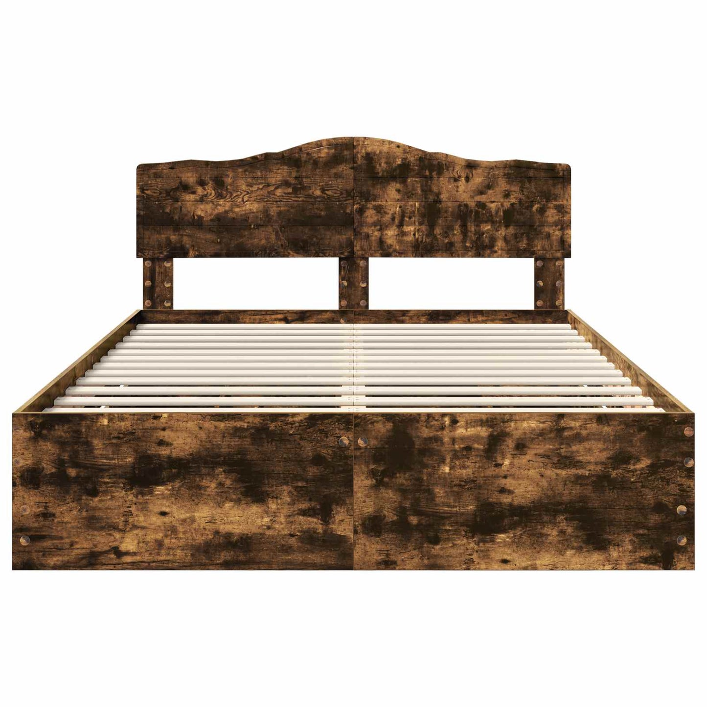 Bedframe met lade Gerookt eiken 160 x 200 cm Ingenieurshout is nu te koop bij PeponiXL, paradijselijk wonen!