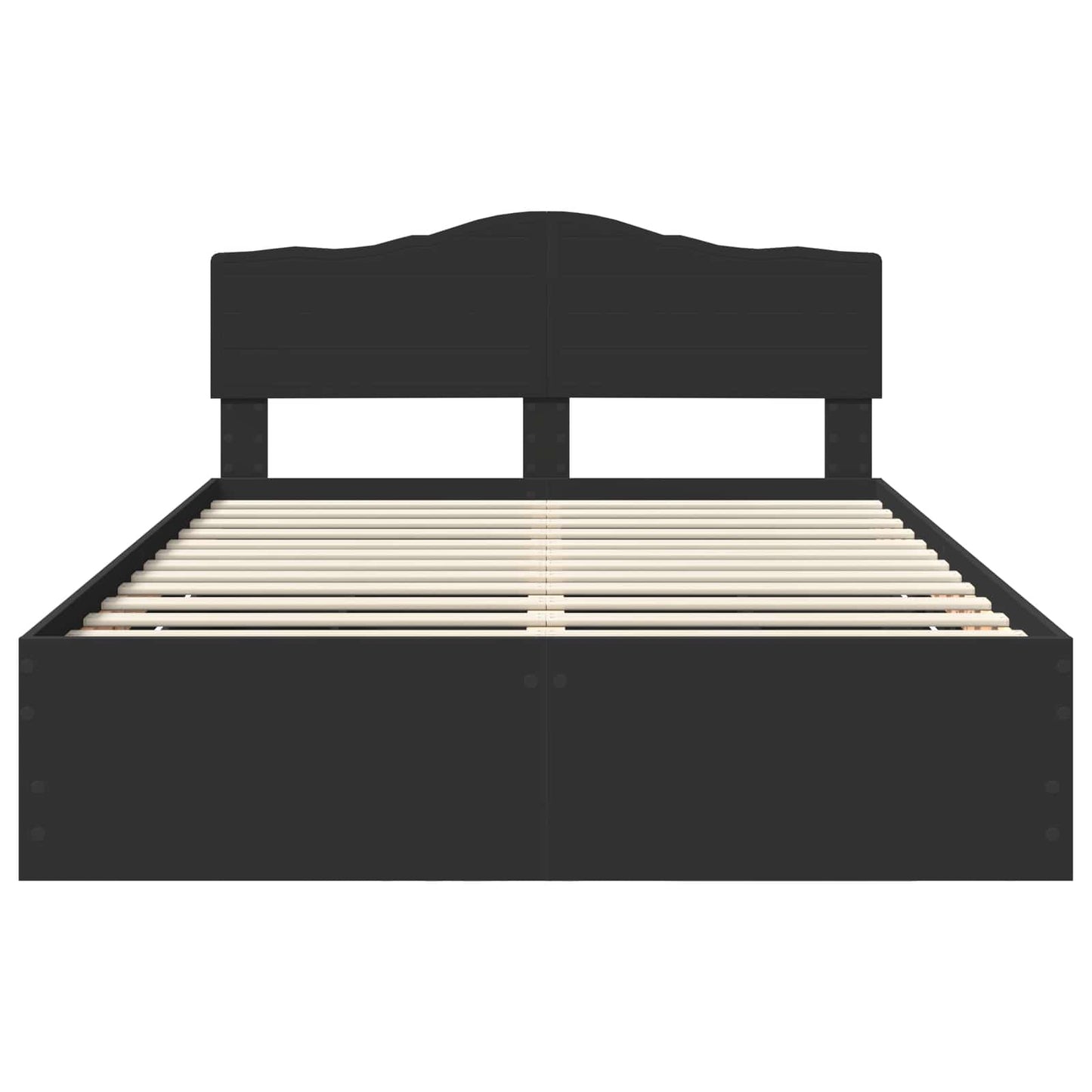 Bedframe met lade met opslag Zwart 150 x 200 cm Ingenieurshout is nu te koop bij PeponiXL, paradijselijk wonen!