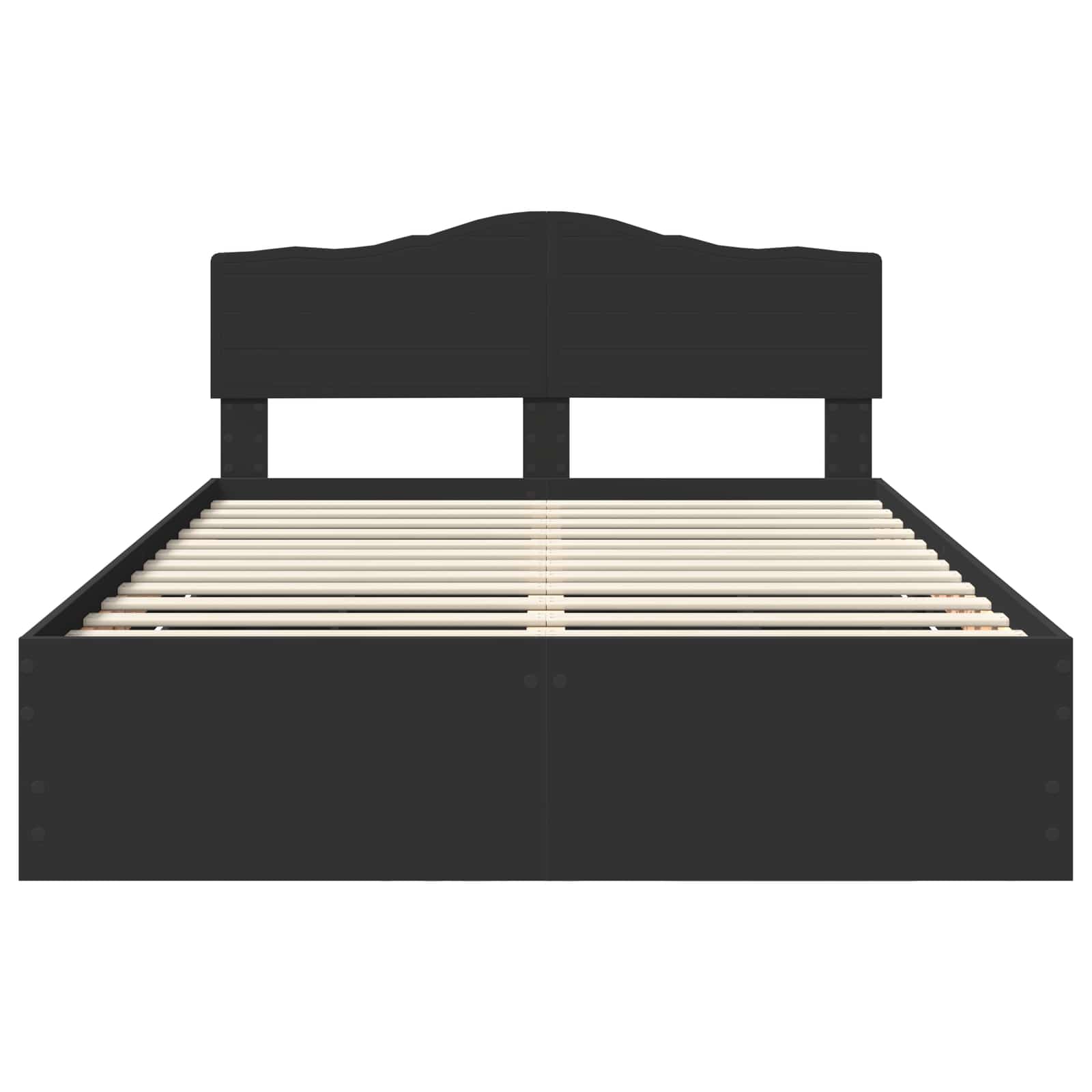 Bedframe met lade met opslag Zwart 150 x 200 cm Ingenieurshout is nu te koop bij PeponiXL, paradijselijk wonen!