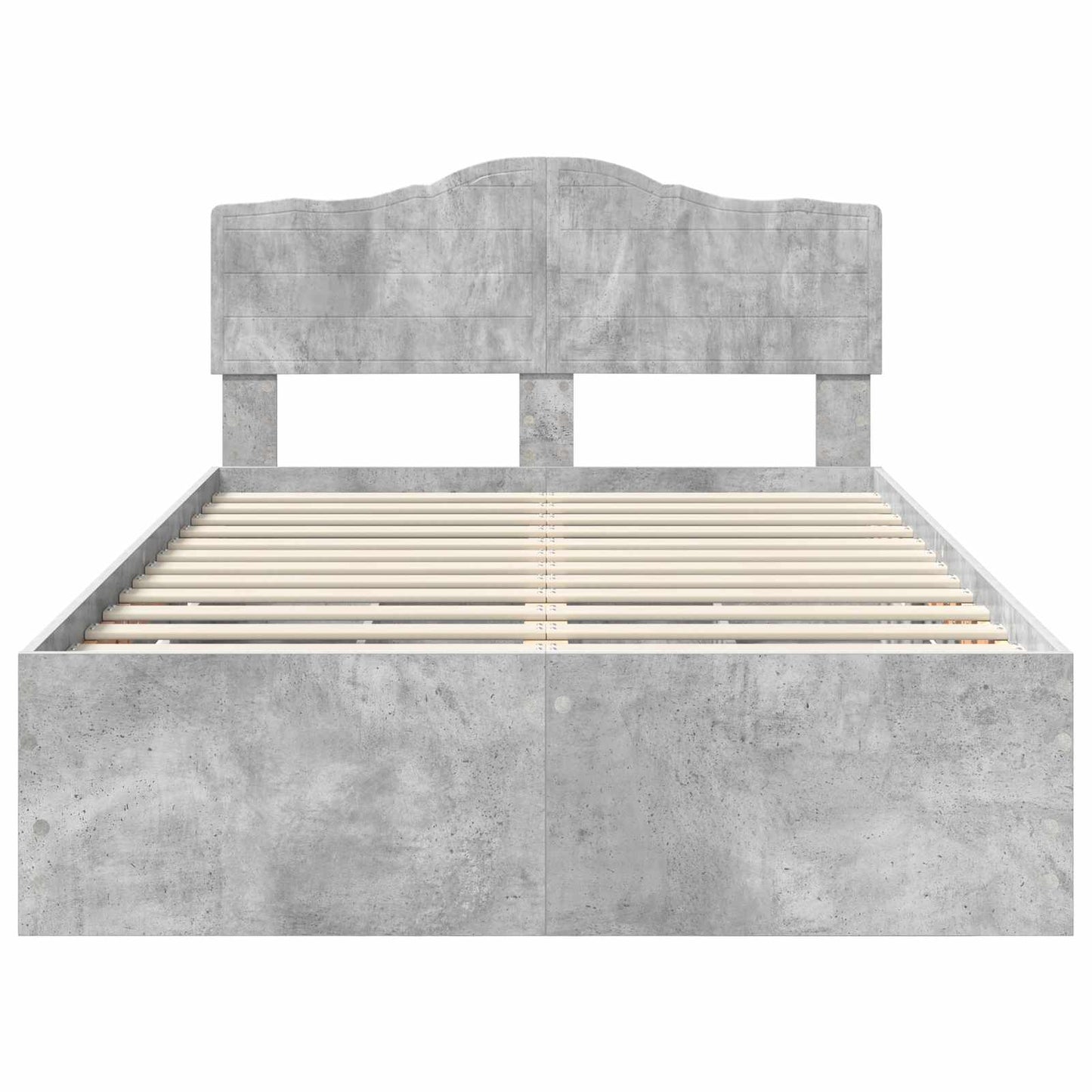 Bedframe met lade Beton Grijs 135 x 190 cm Ingenieurshout is nu te koop bij PeponiXL, paradijselijk wonen!