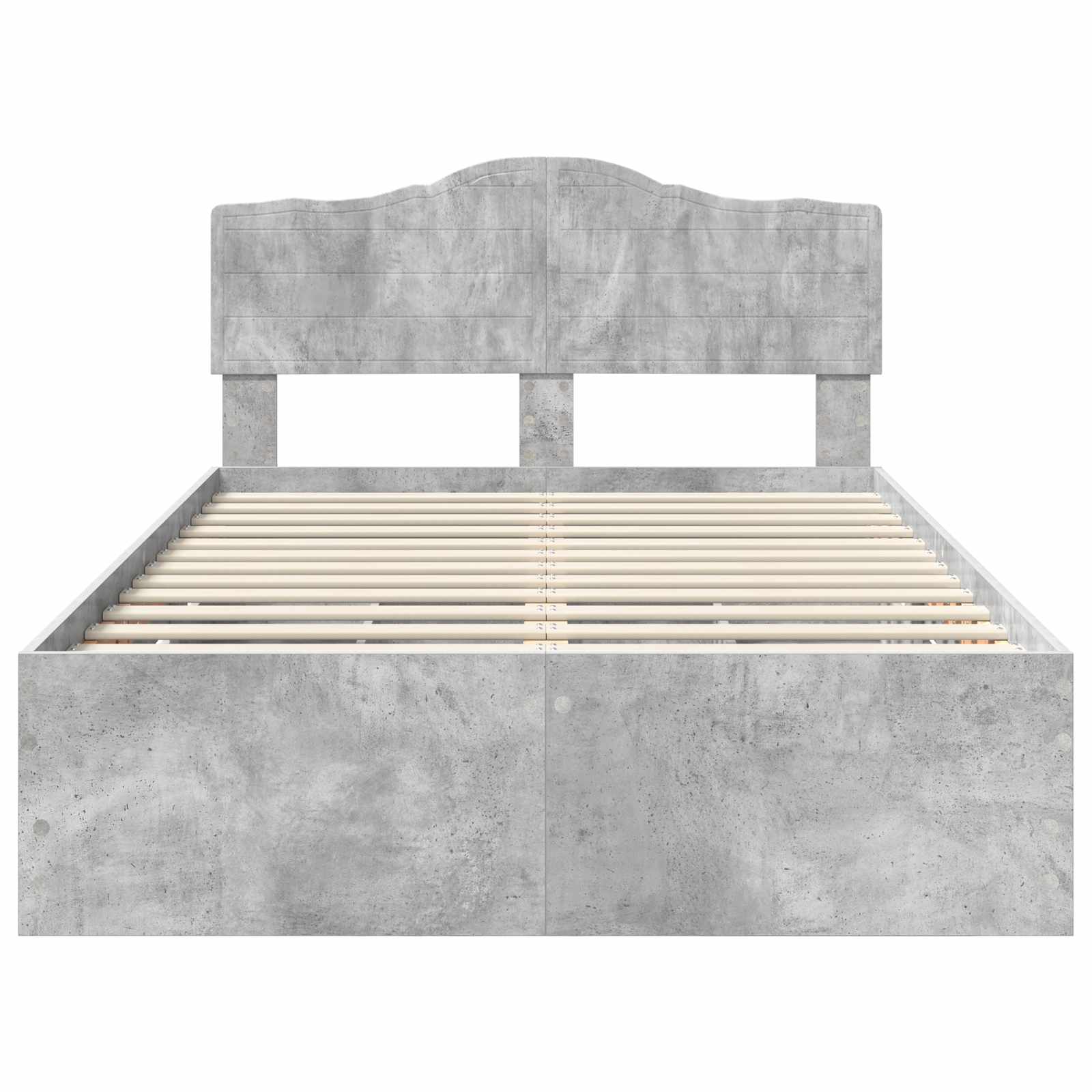 Bedframe met lade Beton Grijs 135 x 190 cm Ingenieurshout is nu te koop bij PeponiXL, paradijselijk wonen!