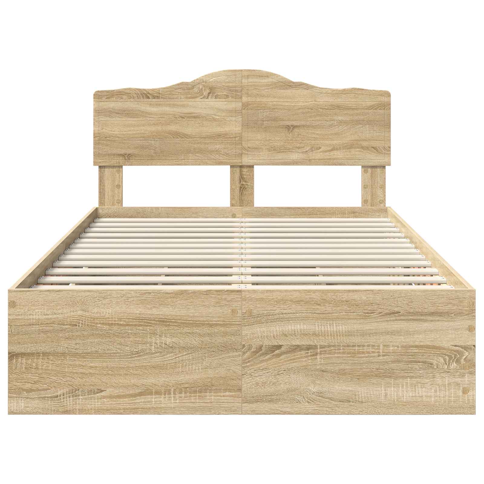 Bedframe met lade Sonoma Eiken 120 x 190 cm Ingenieurshout is nu te koop bij PeponiXL, paradijselijk wonen!