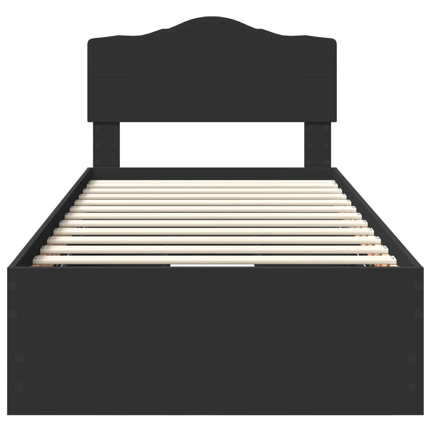 Bedframe met lade met opslag Zwart 90 x 190 cm Ingenieurshout is nu te koop bij PeponiXL, paradijselijk wonen!