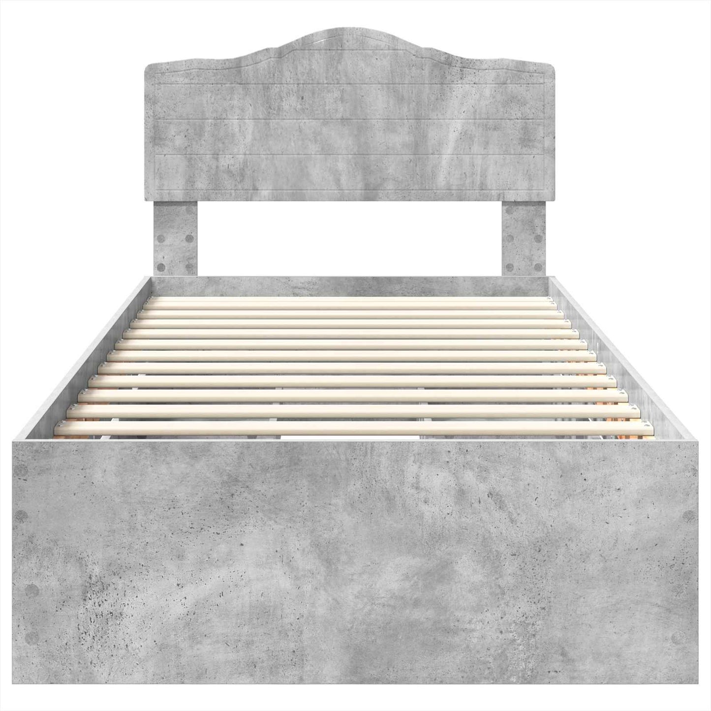 Bedframe met lade Beton Grijs 90 x 190 cm Ingenieurshout is nu te koop bij PeponiXL, paradijselijk wonen!