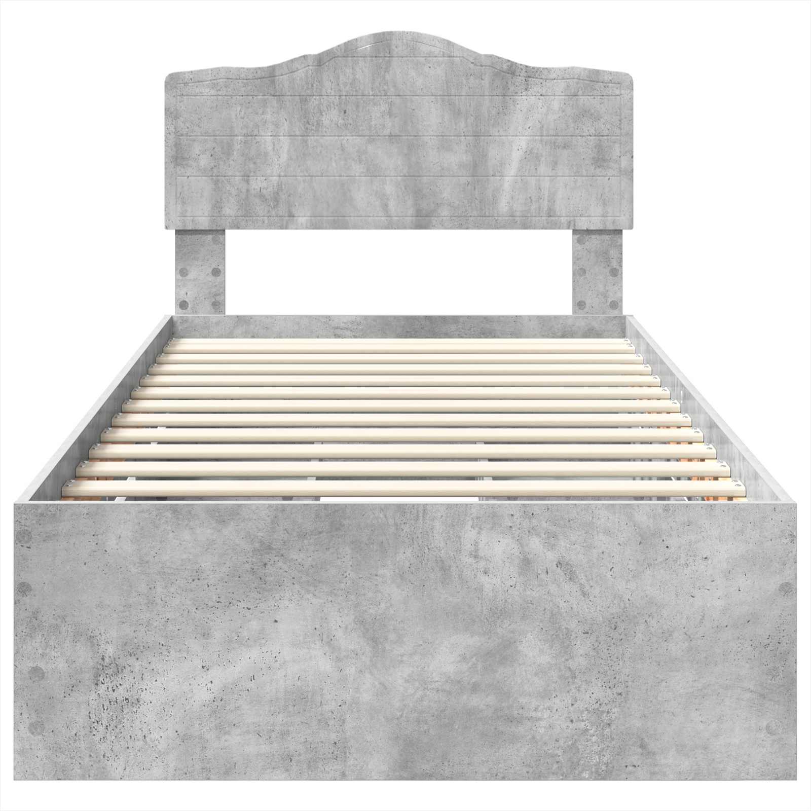 Bedframe met lade Beton Grijs 90 x 190 cm Ingenieurshout is nu te koop bij PeponiXL, paradijselijk wonen!