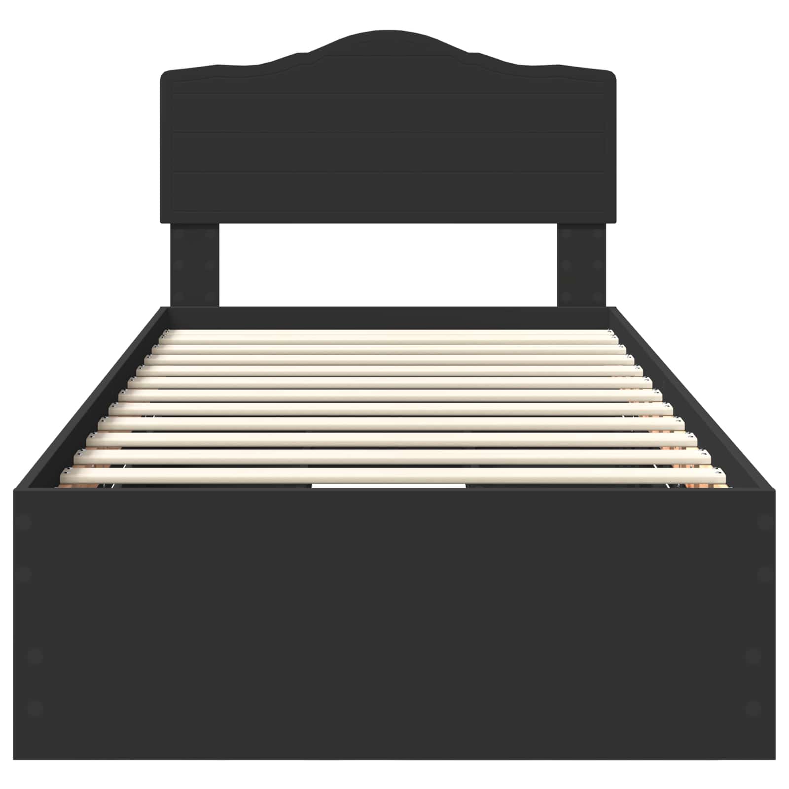 Bedframe met lade met opslag Zwart 75 x 190 cm Ingenieurshout is nu te koop bij PeponiXL, paradijselijk wonen!