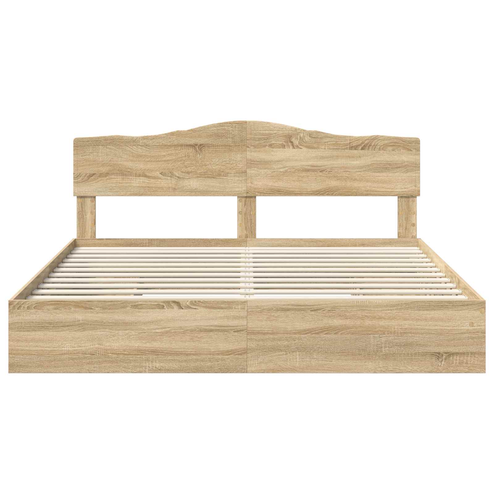 Opslag bed met lade Sonoma Eiken 180 x 200 cm Bewerkt hout is nu te koop bij PeponiXL, paradijselijk wonen!