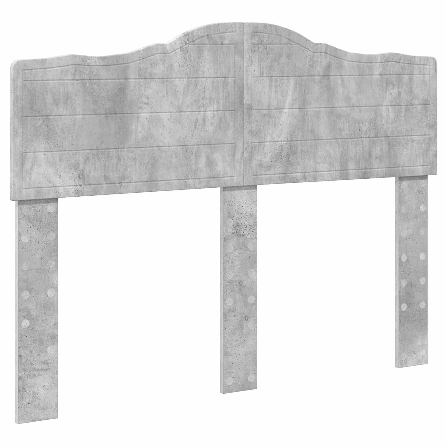 Opslag bed met hoofdeinde Beton Grijs 135 x 190 cm Bewerkt hout is nu te koop bij PeponiXL, paradijselijk wonen!