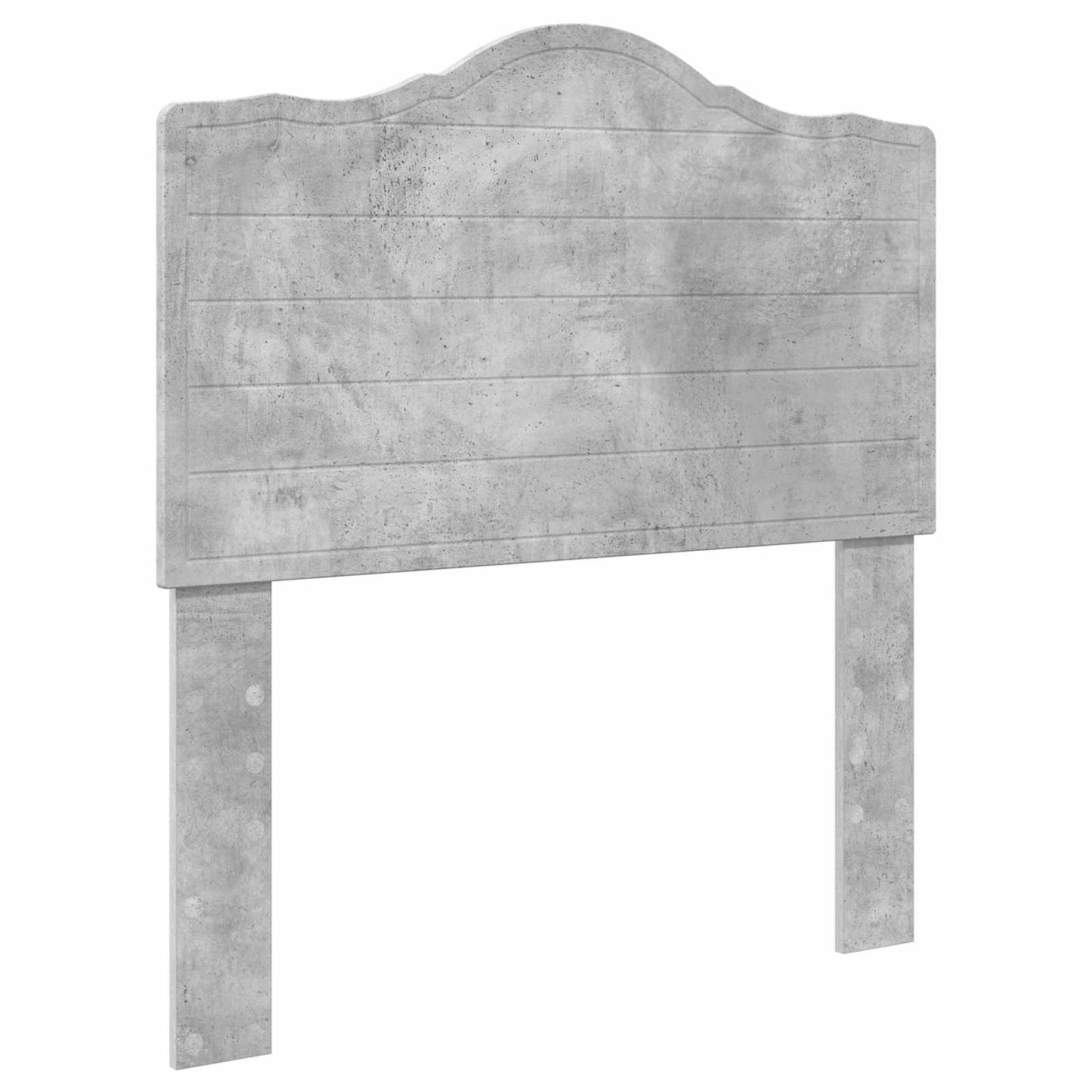 Bedframe met hoofdeinde Beton Grijs 90 x 190 cm Bewerkt hout is nu te koop bij PeponiXL, paradijselijk wonen!