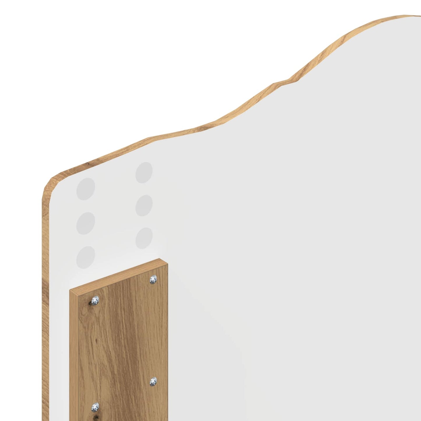 Bedframe met hoofdeinde Artisan Eiken 90 x 190 cm Bewerkt hout is nu te koop bij PeponiXL, paradijselijk wonen!