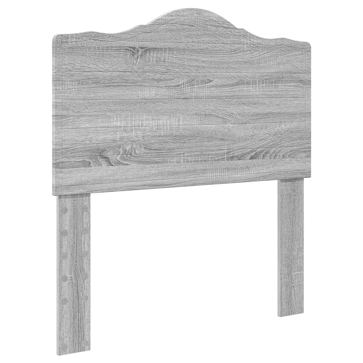Bedframe met hoofdeinde Grijs Sonoma 70 x 190 cm Bewerkt hout is nu te koop bij PeponiXL, paradijselijk wonen!