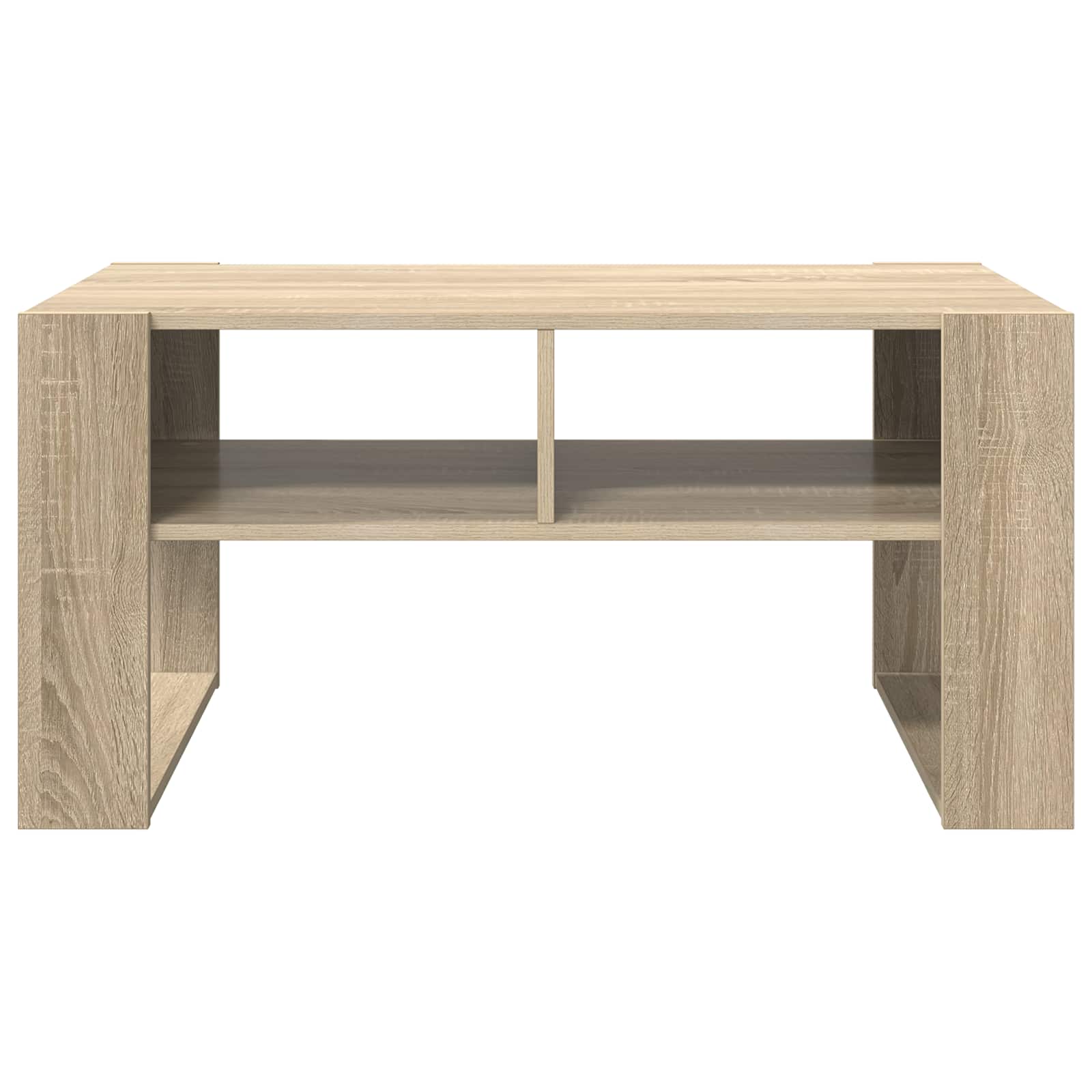 Salontafel met opslag Sonoma Eiken 92 x 53 x 45 cm Bewerkt hout is nu te koop bij PeponiXL, paradijselijk wonen!
