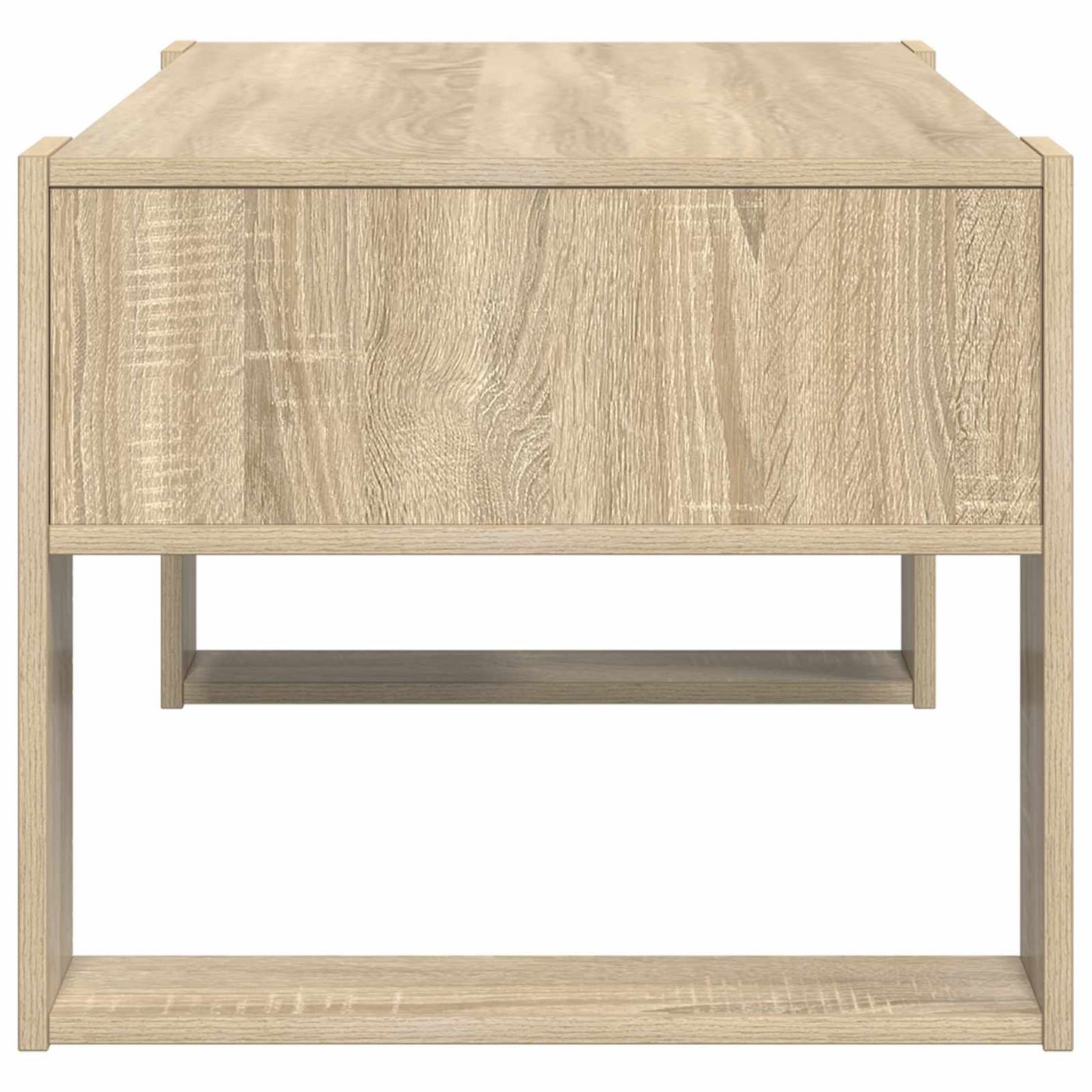 Salontafel met opslag Sonoma Eiken 92 x 53 x 45 cm Bewerkt hout is nu te koop bij PeponiXL, paradijselijk wonen!